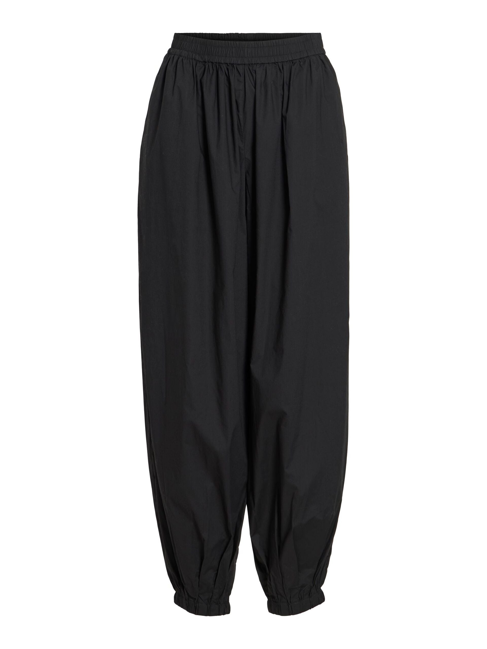 Pantalón Parachute Viemilie Talle Alto Negro
