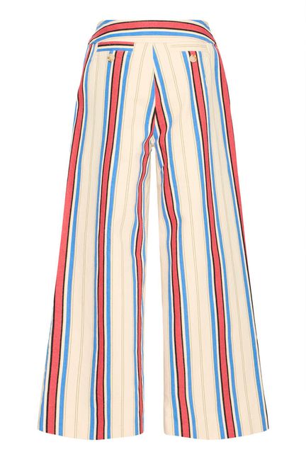 Pantalón Ihfania Rayas Azul y Rojo