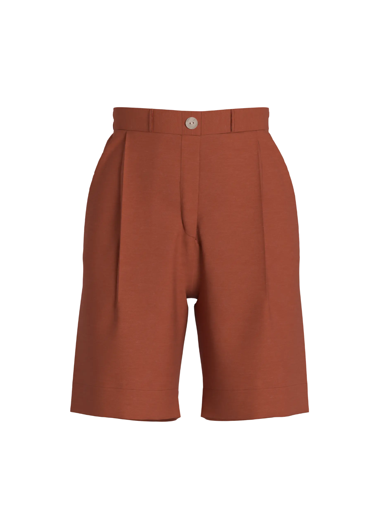 Bermudas Viprisilla Talle Alto Terracota Oscura