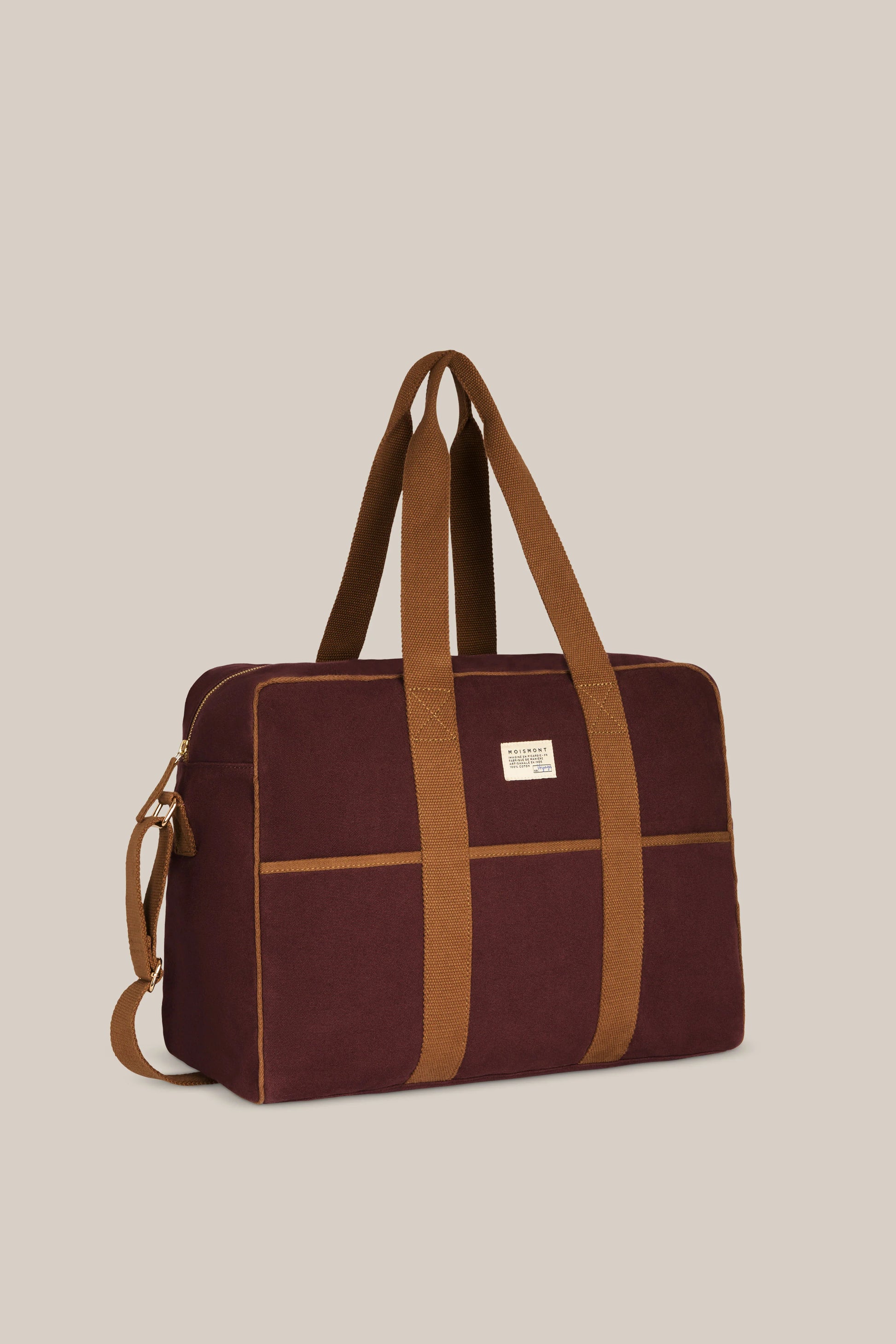 Bolso Cabas N°48 Canvas Garnet
