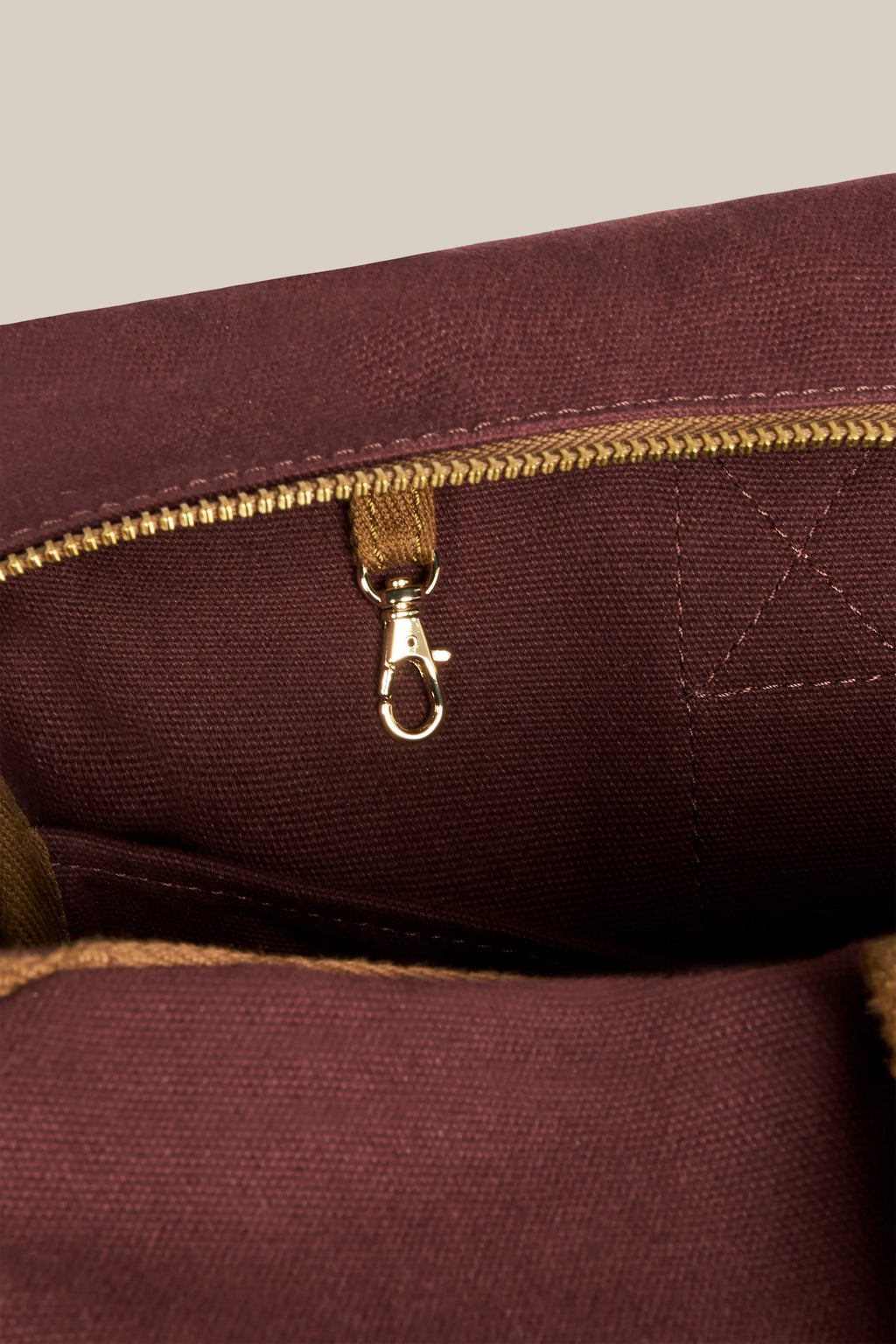 Bolso Cabas N°48 Canvas Garnet