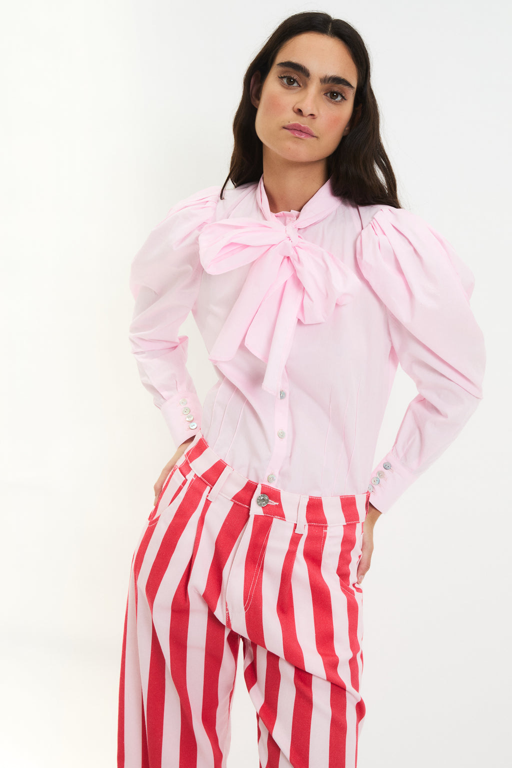 Blusa Pajarita Rosa