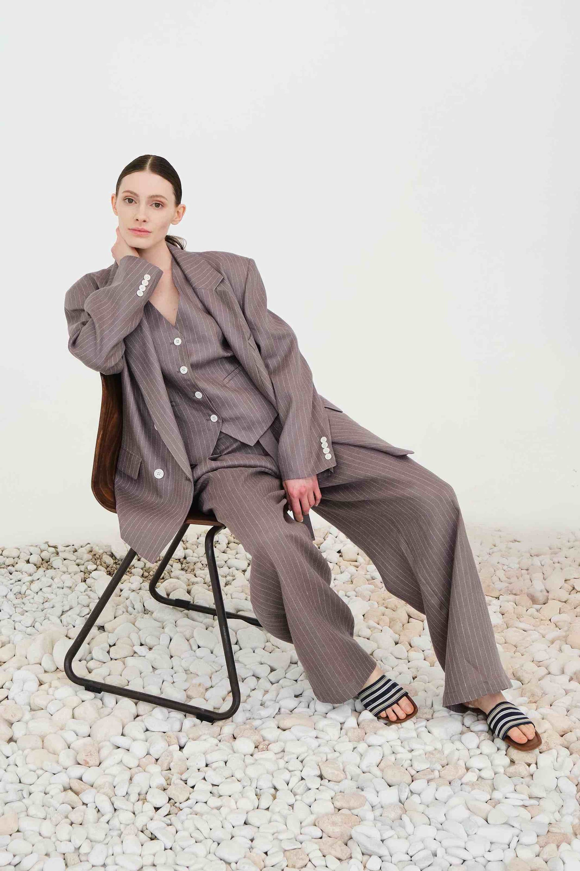 Pantalón Gris Raya Diplomática SS260028