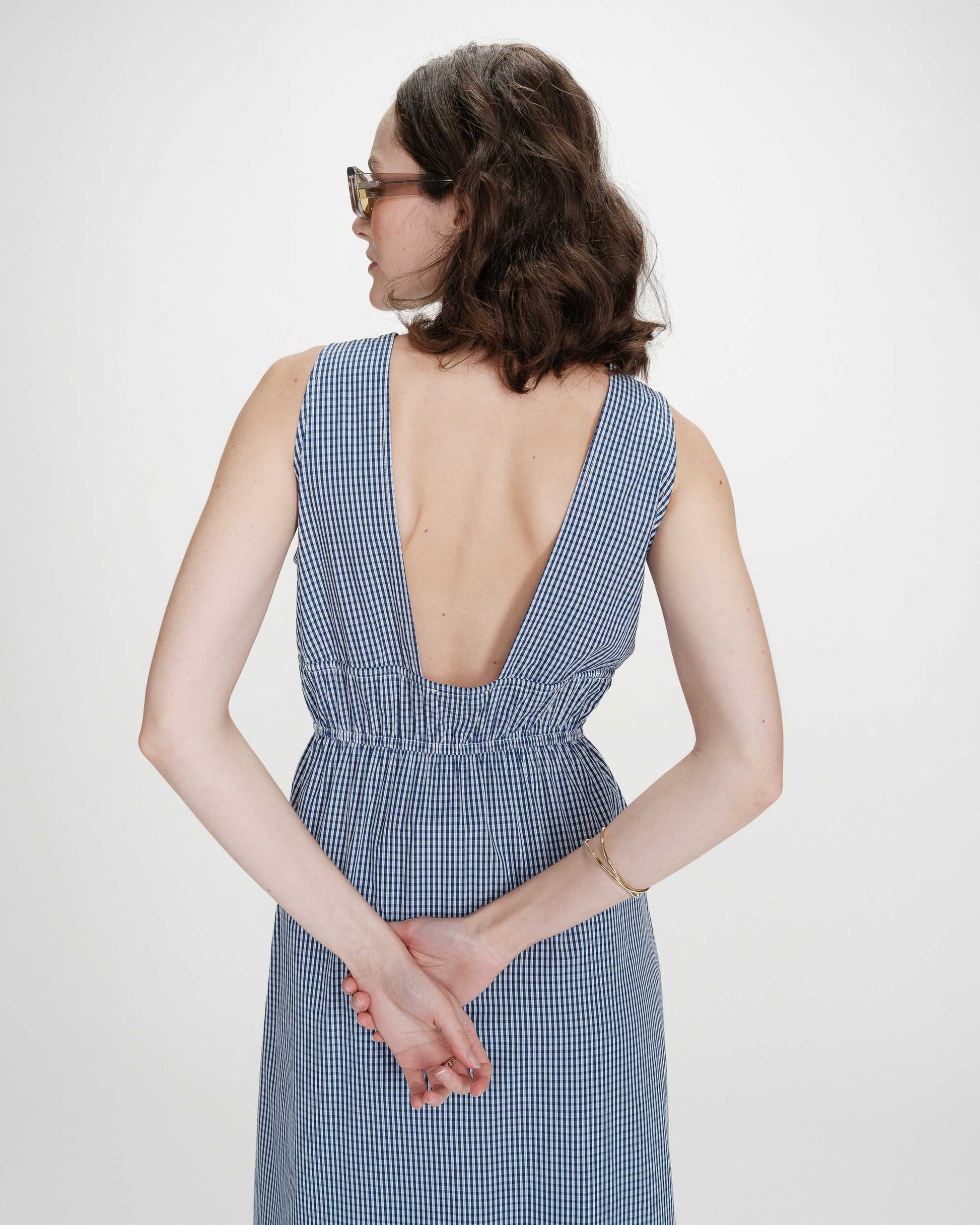 Vestido Midi Velmira Marino