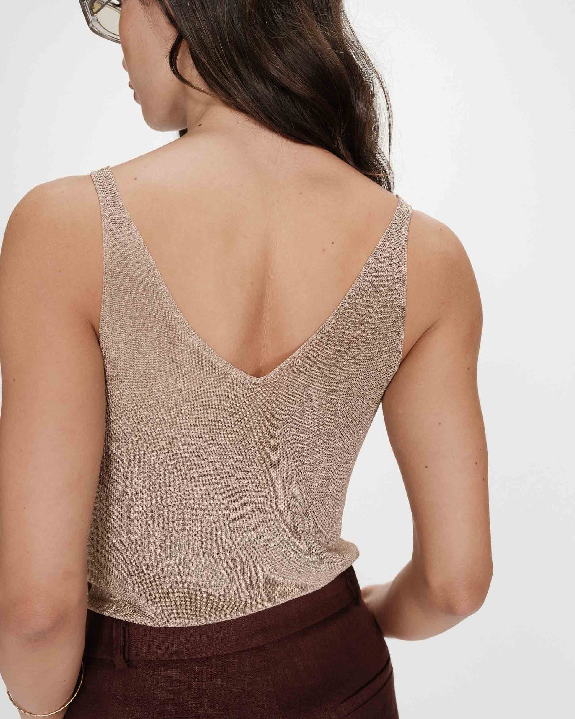 Camiseta Tirantes Dorado PAILLETTE