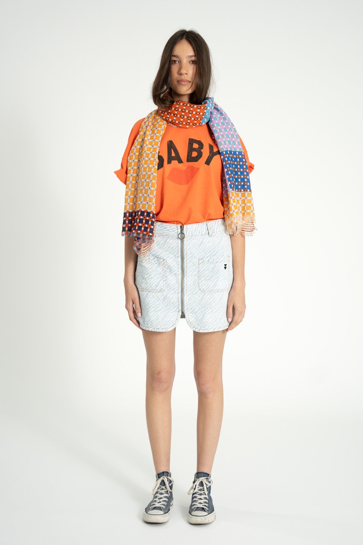 Camiseta de Manga Corta Naranja "Baby"