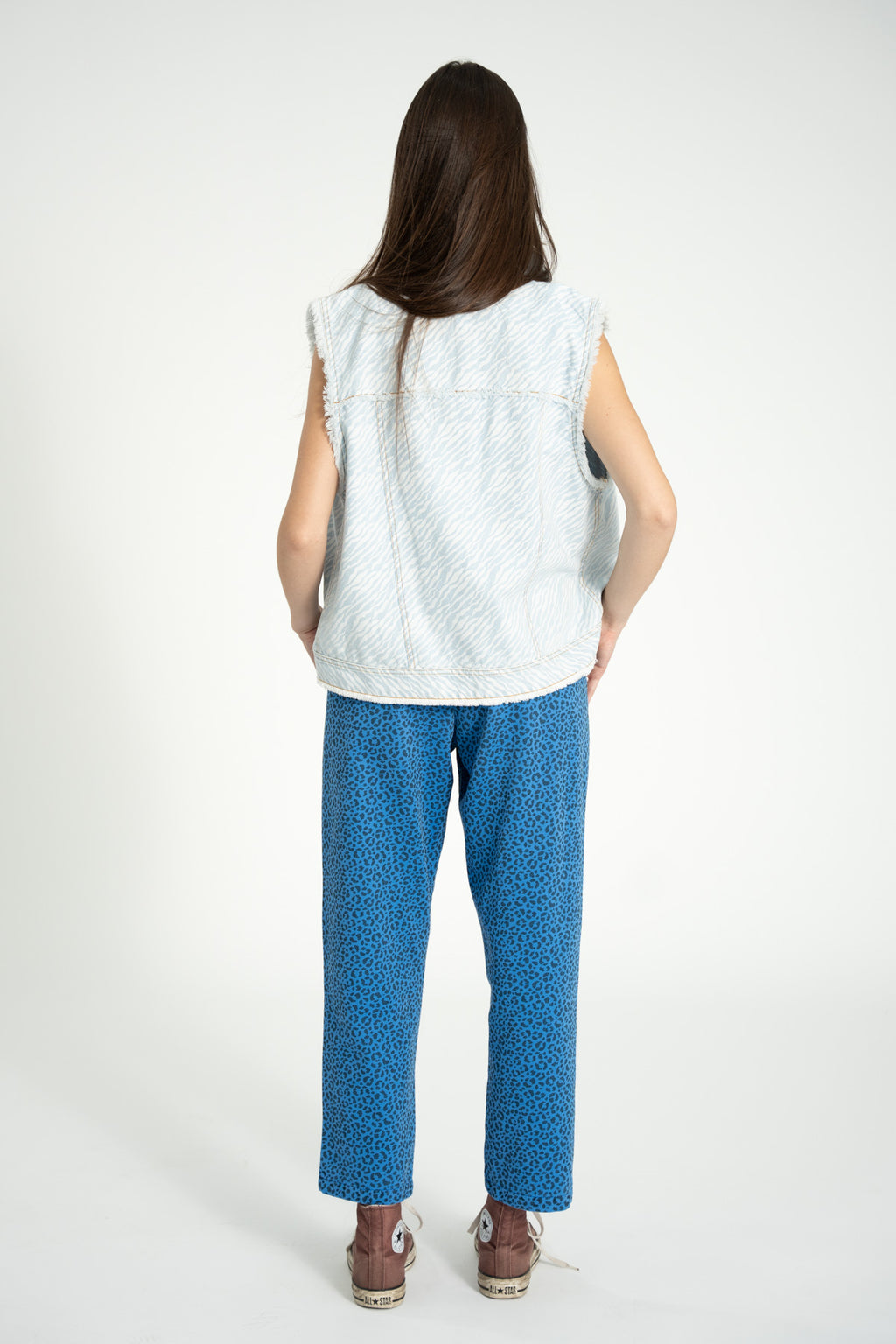 Pantalón Azul Animal Print