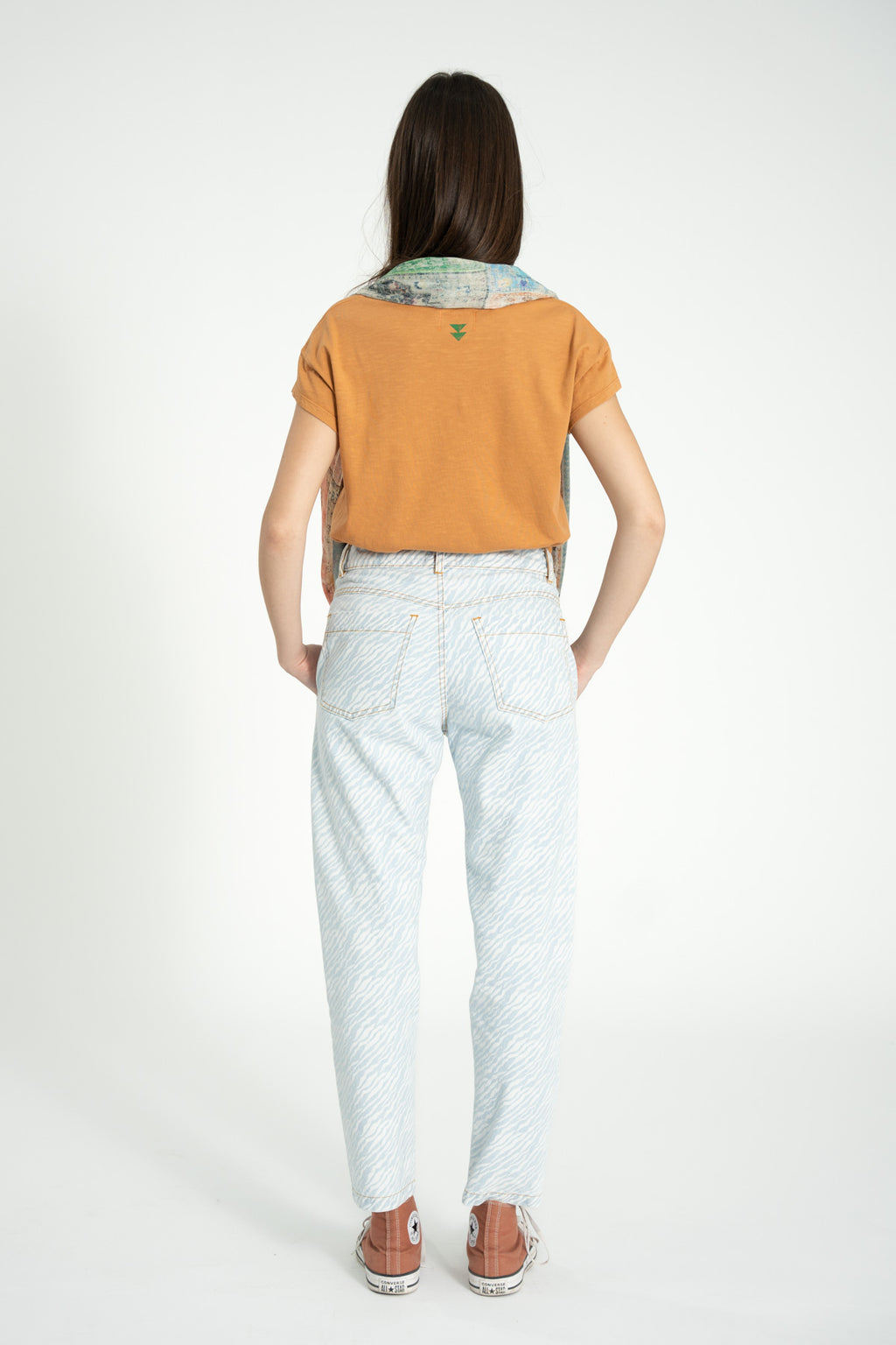 Pantalón Denim Azul Claro Cebra