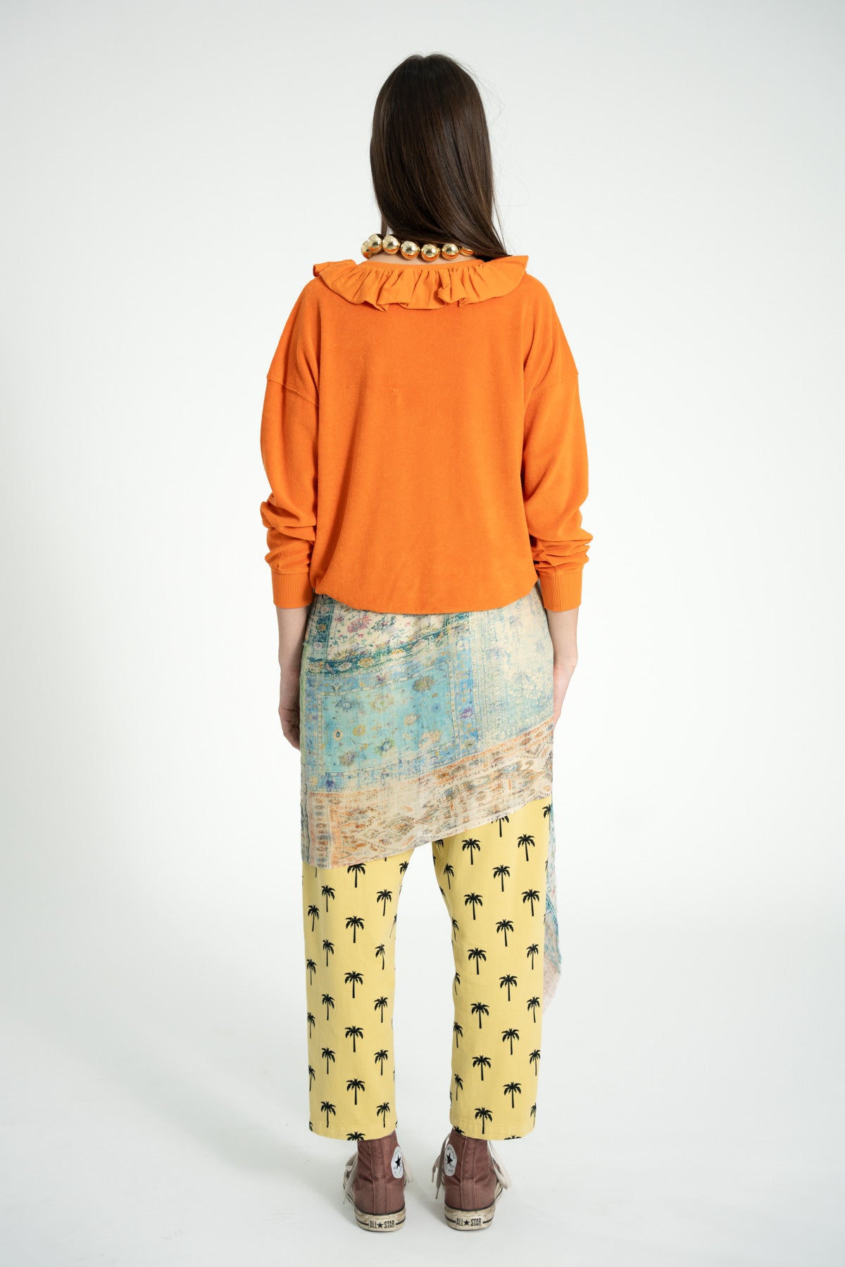 Sudadera Con Cuello Peter Pan Naranja "2 Tango"