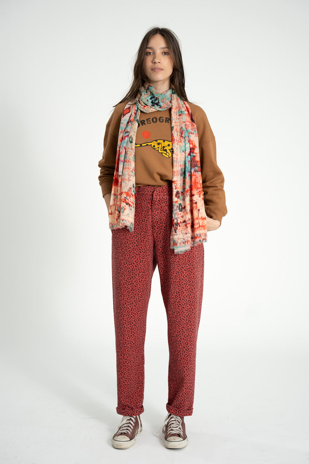 Pantalón Rosa Animal Print