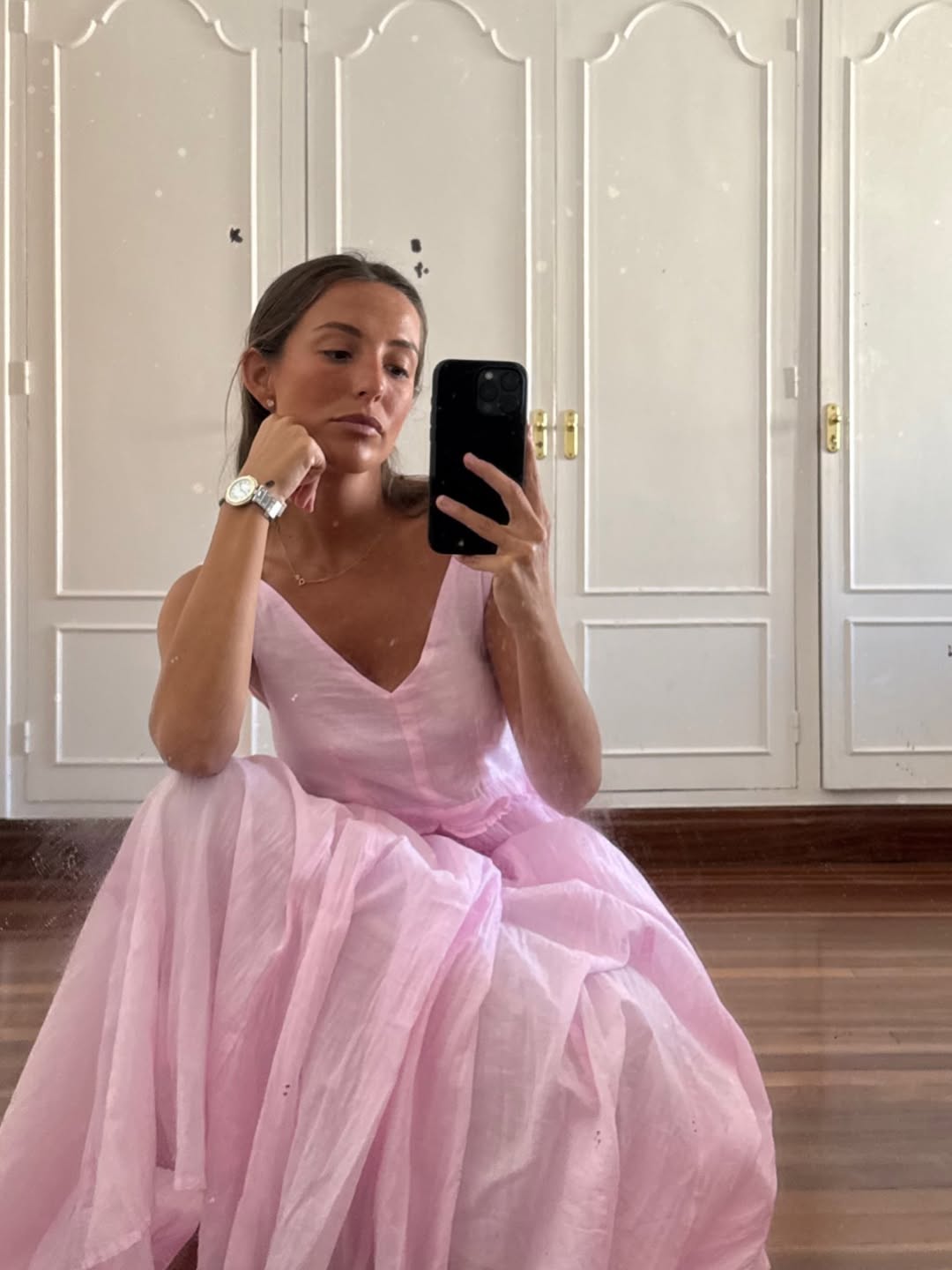 Vestido Maxi de Alças Gaia Blush