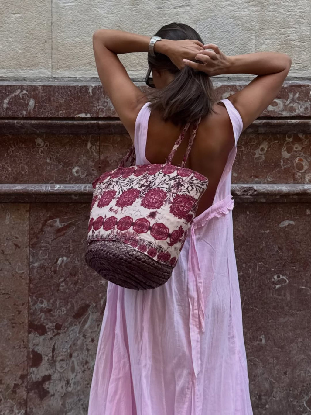 Vestido Maxi de Alças Gaia Blush