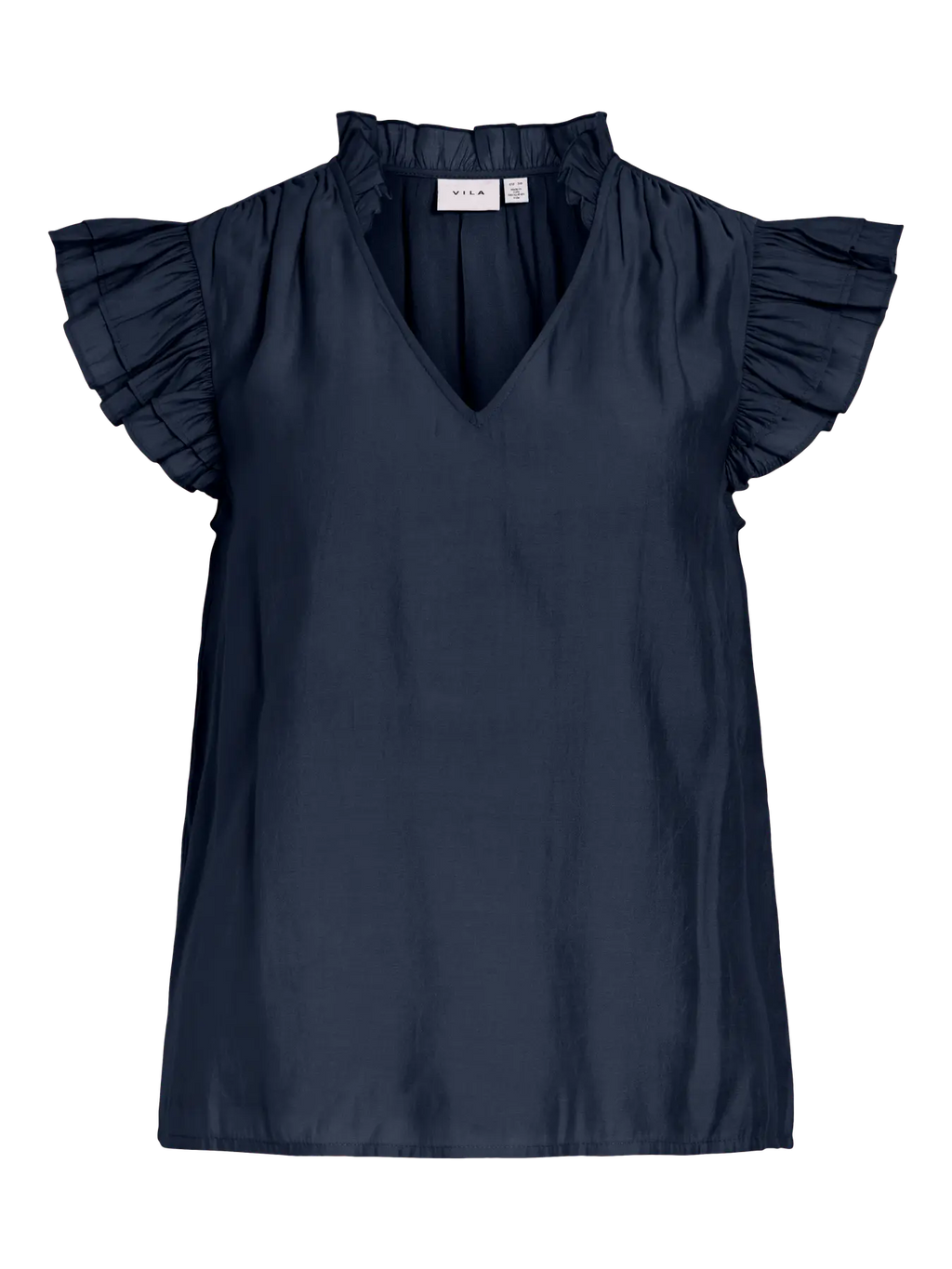 Top Vianu Escote Pico Azul Marino