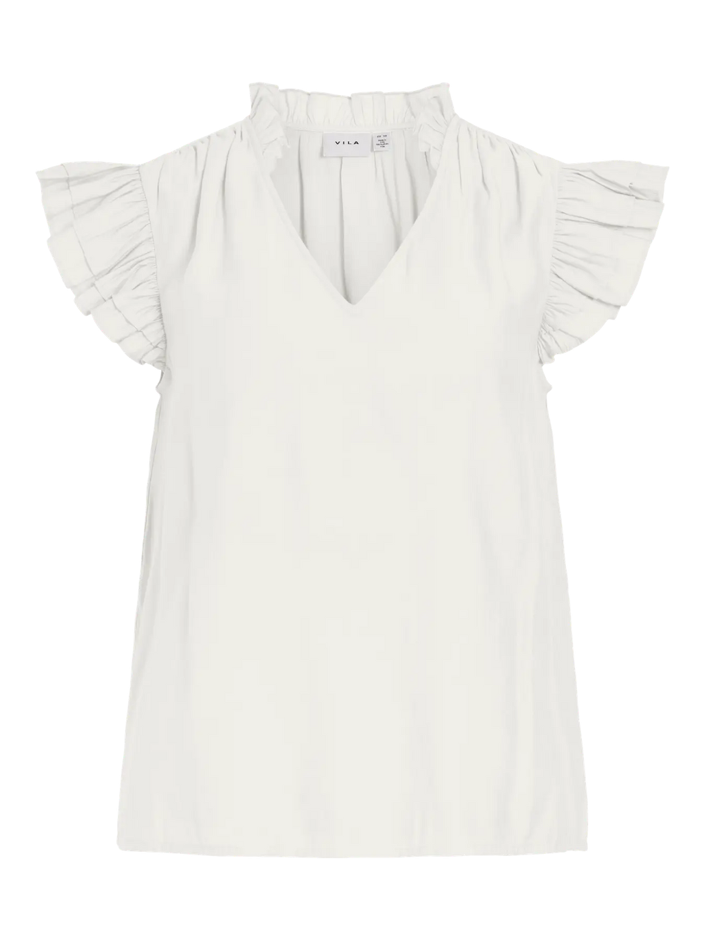 Top Vianu Escote Pico Blanco