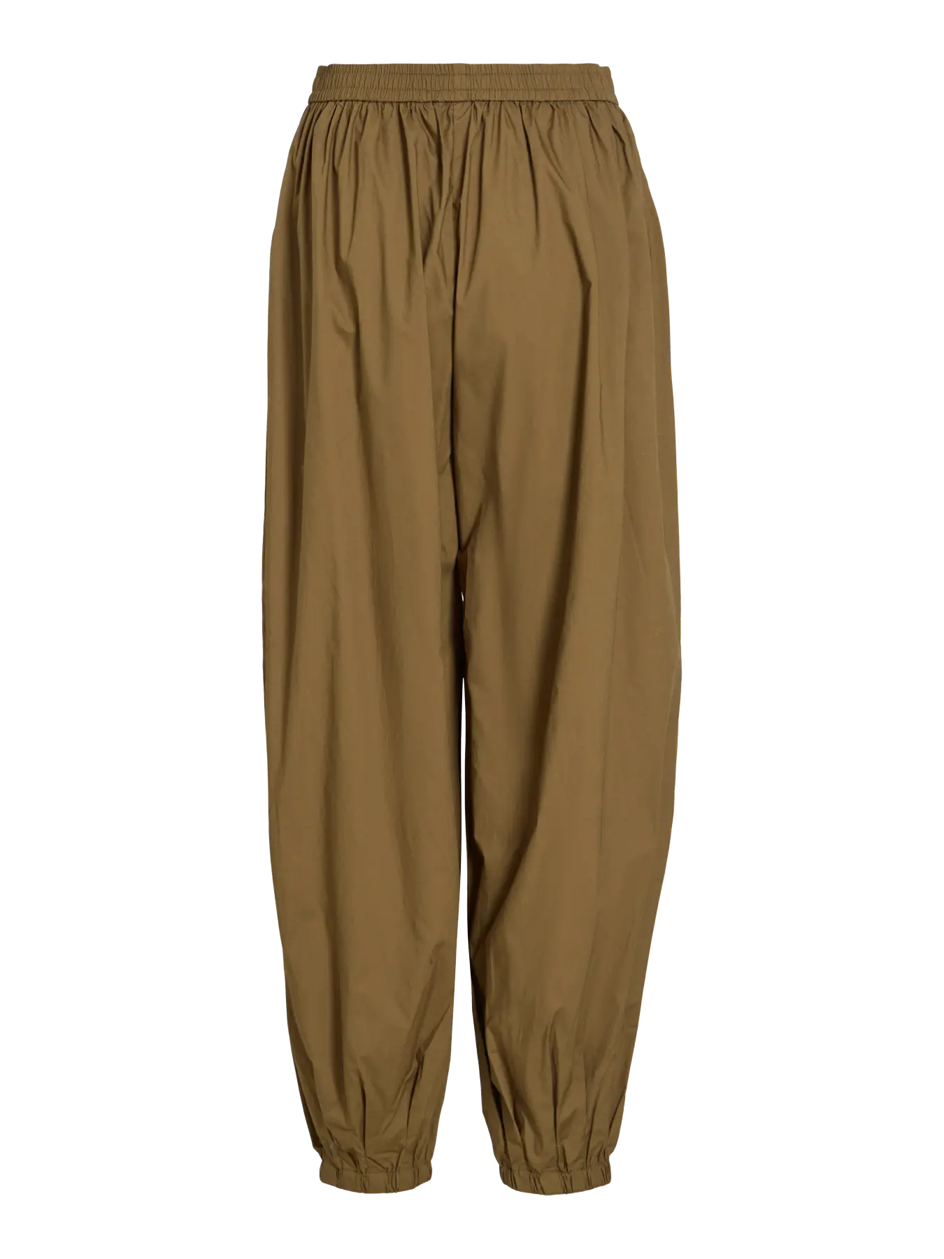 Pantalón Parachute Viemilie Talle Alto Verde Oliva Oscuro