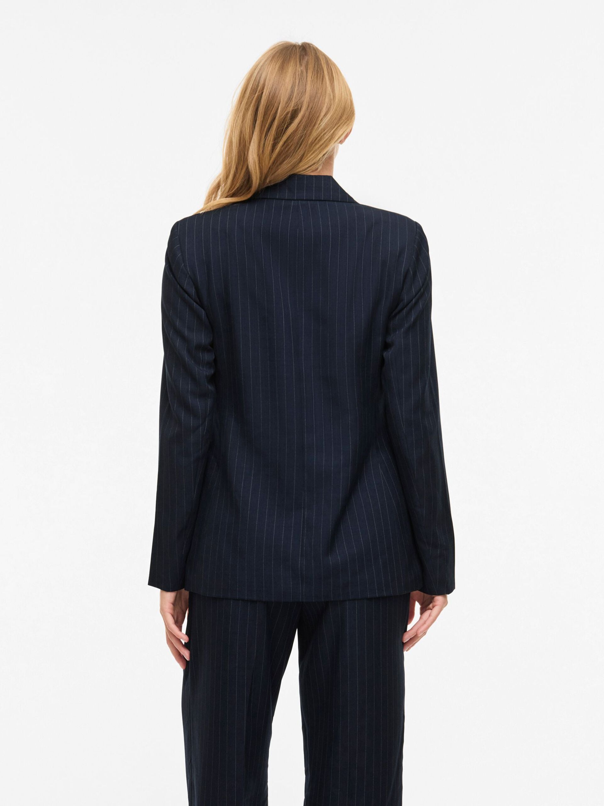 Blazer Vikemba Manga Larga Azul Marino Raya Diplomática