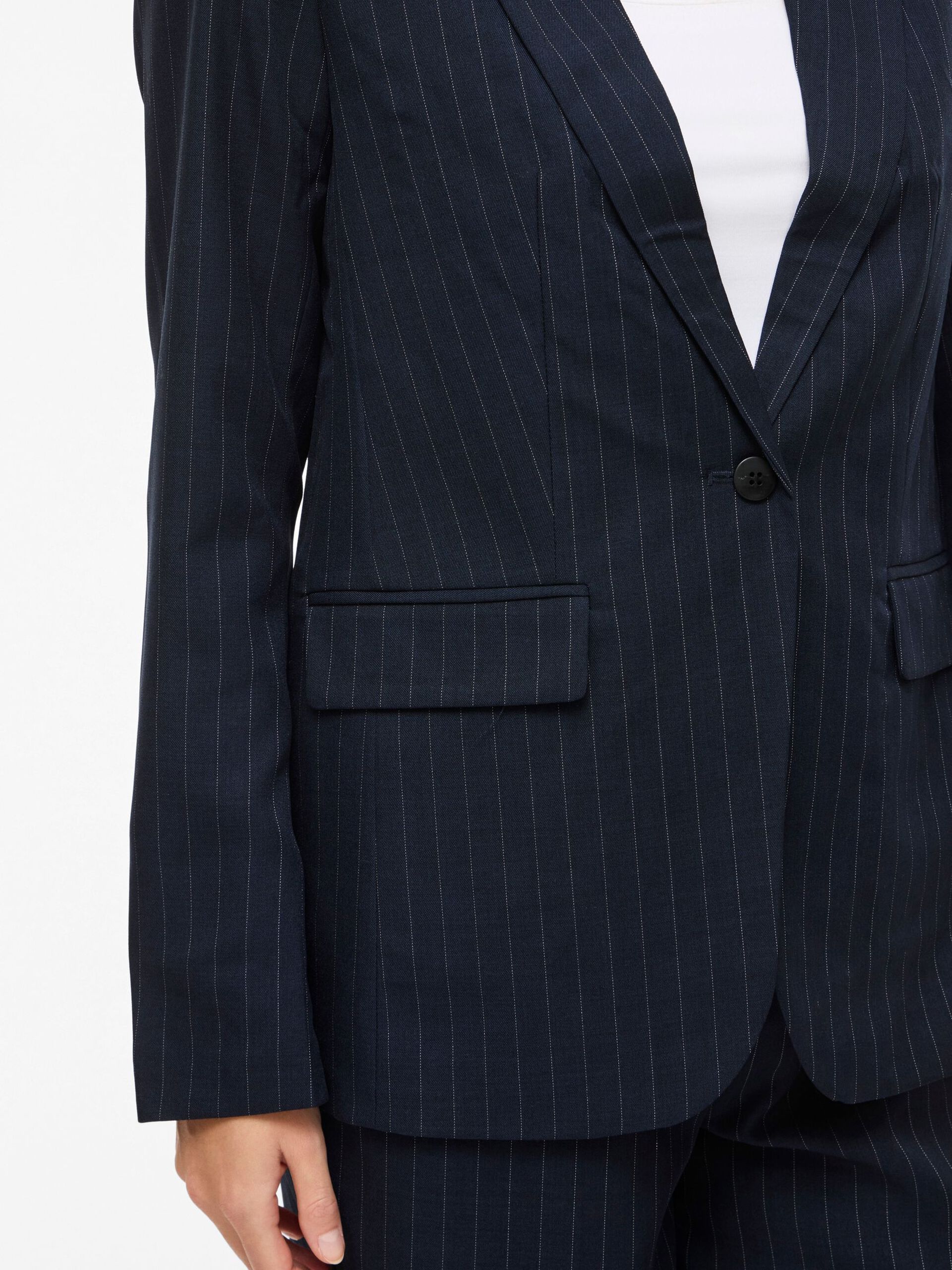 Blazer Vikemba Manga Larga Azul Marino Raya Diplomática