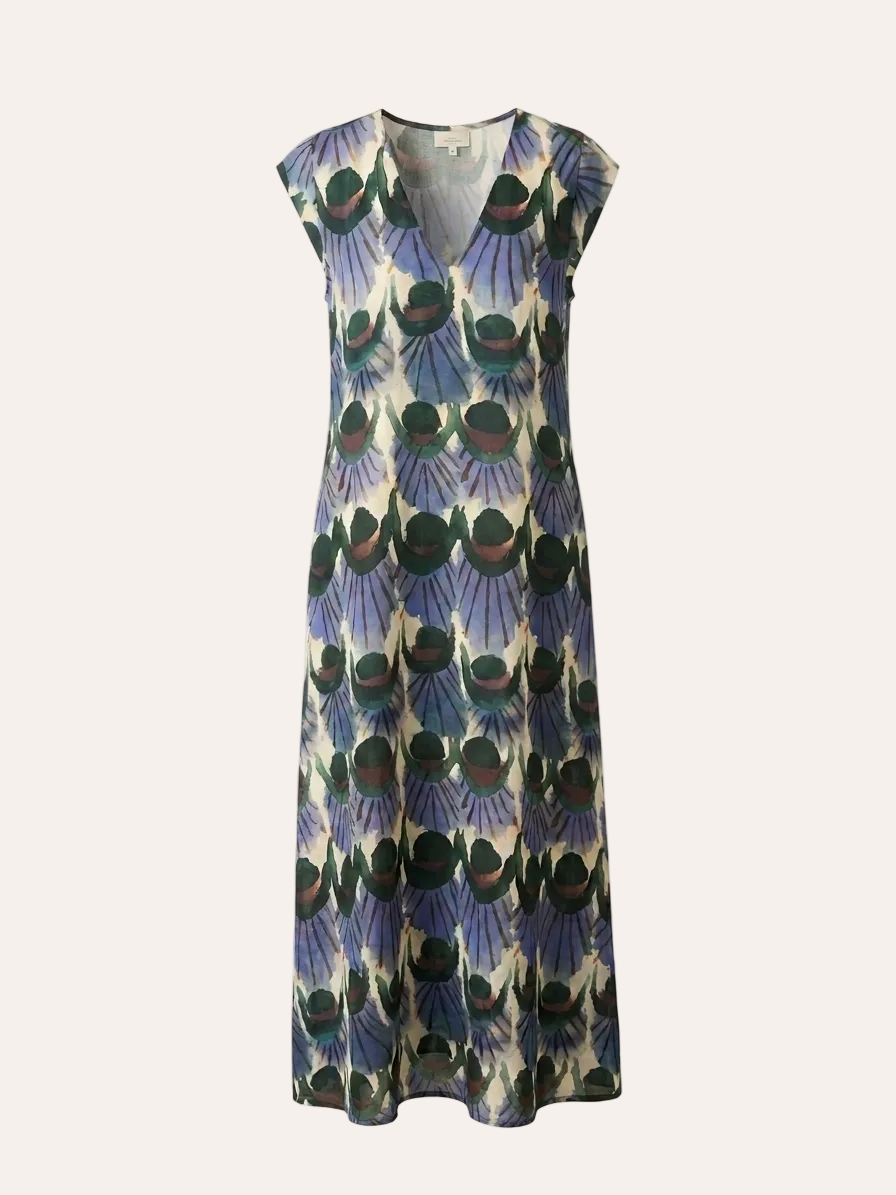 Vestido Estampado Pavo
