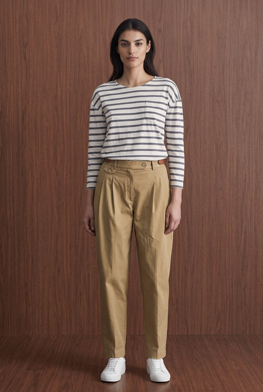 Camiseta de rayas con bolsillo Nice Things