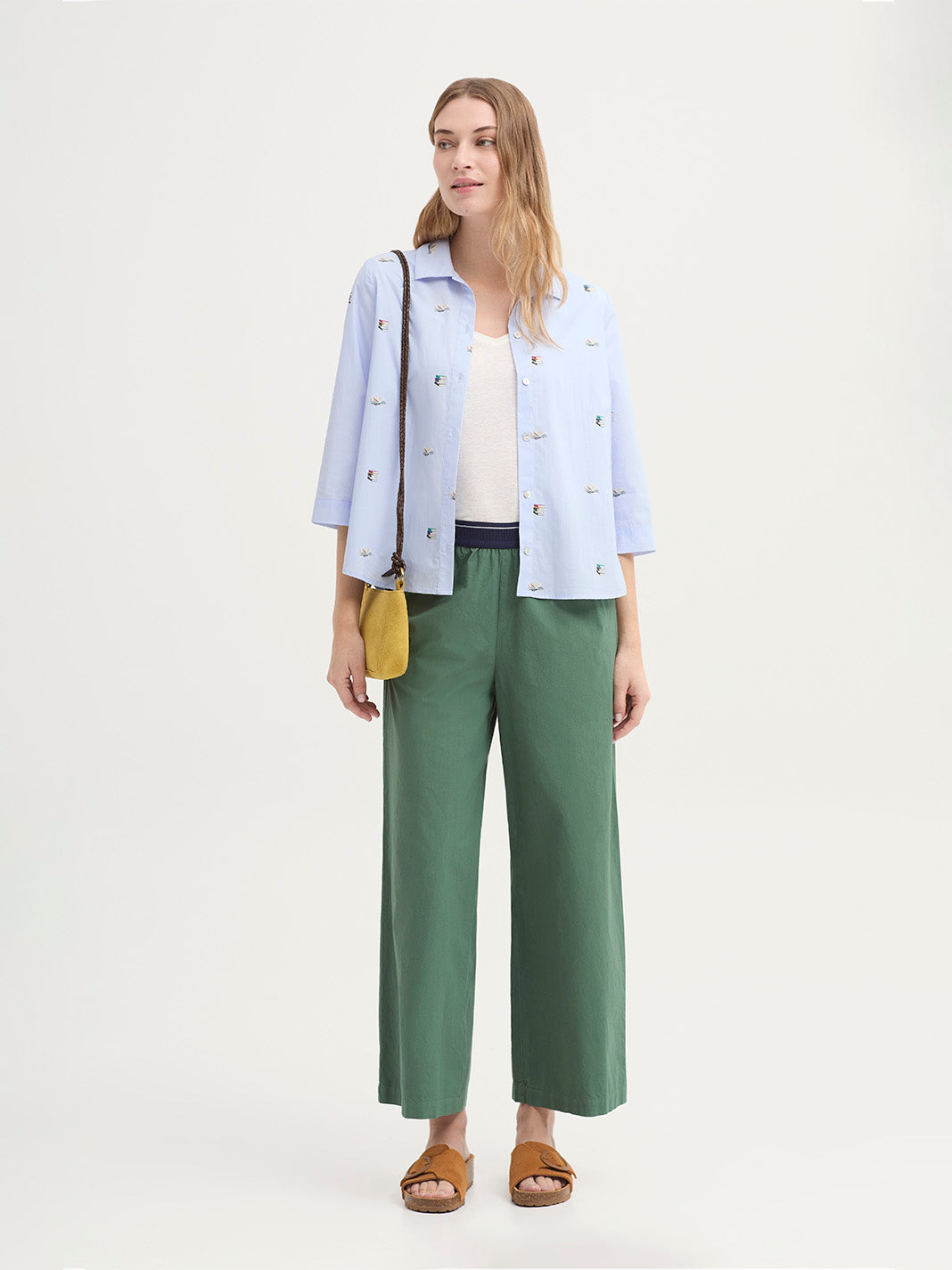 Camisa Flying Books Prints Azul Claro