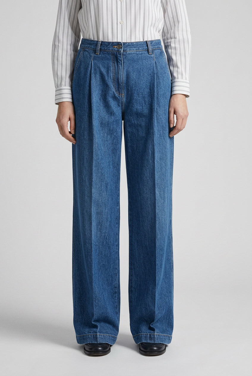 Pantalón vaquero plisado - Nice Things