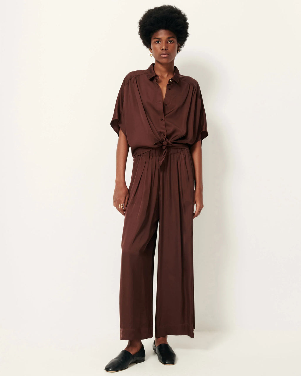 Camisa Alfassa Night Marrón Moka