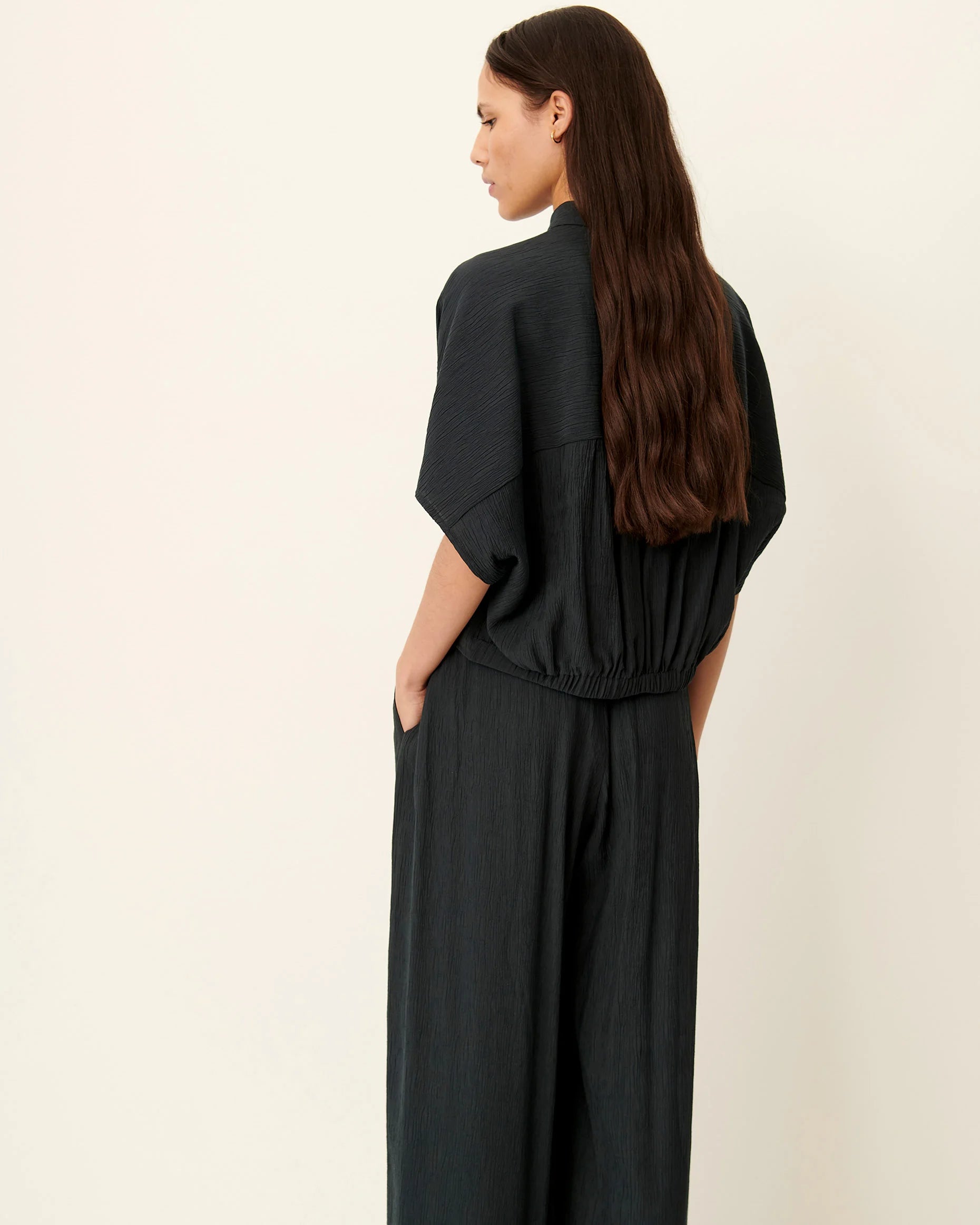 Camisa Corta Alfassa Verde Ahumado