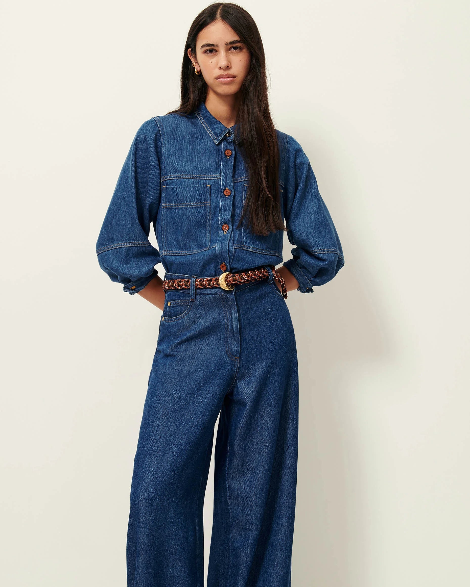 Camisa Leone Azul Denim