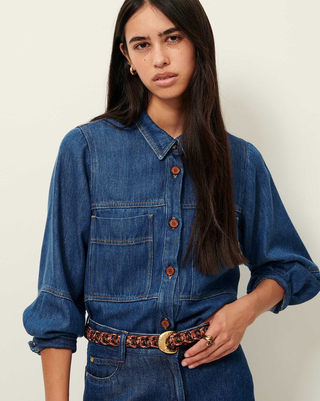 Camisa Leone Azul Denim