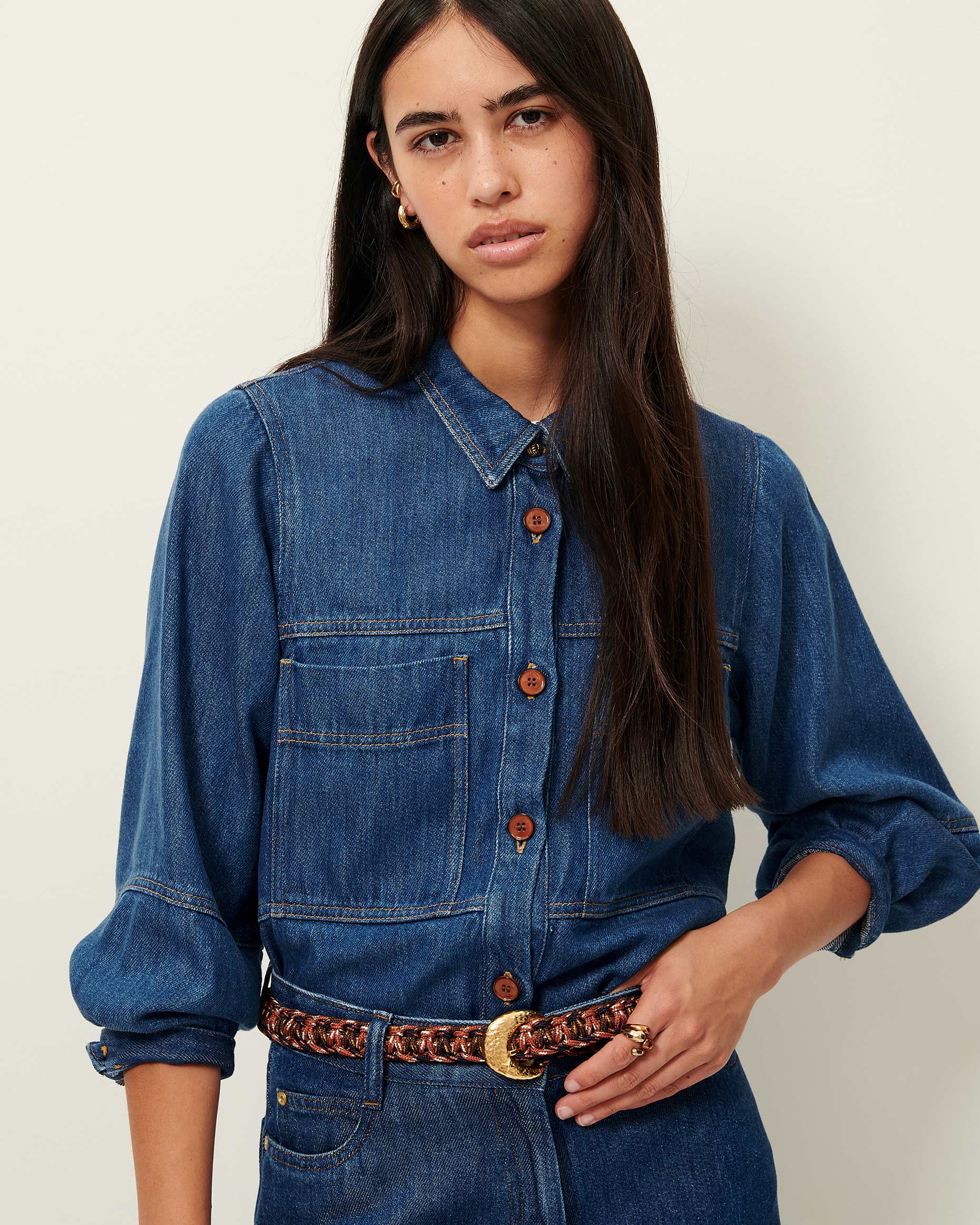 Camisa Leone Azul Denim