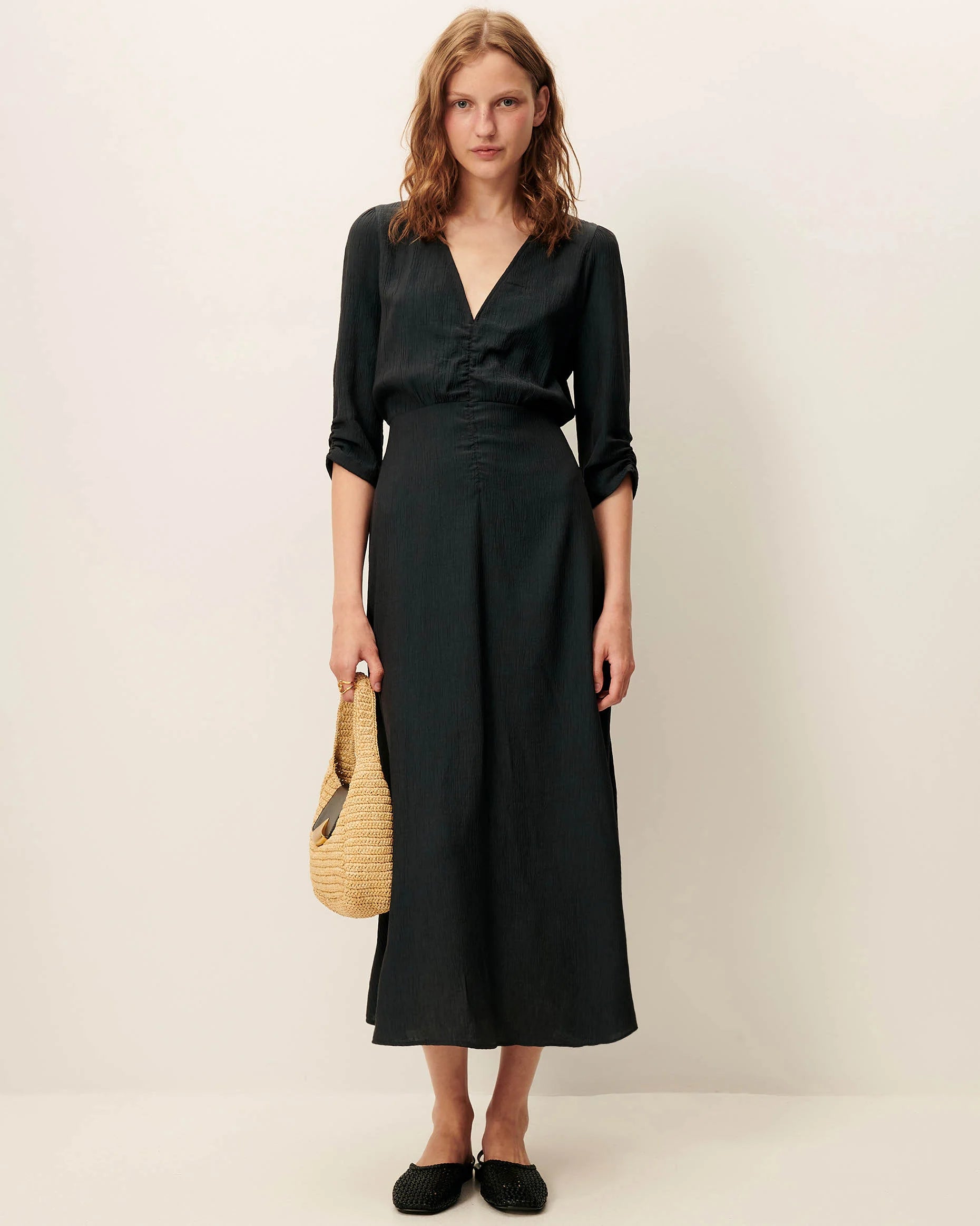 Vestido Nylia Verde Grisáceo