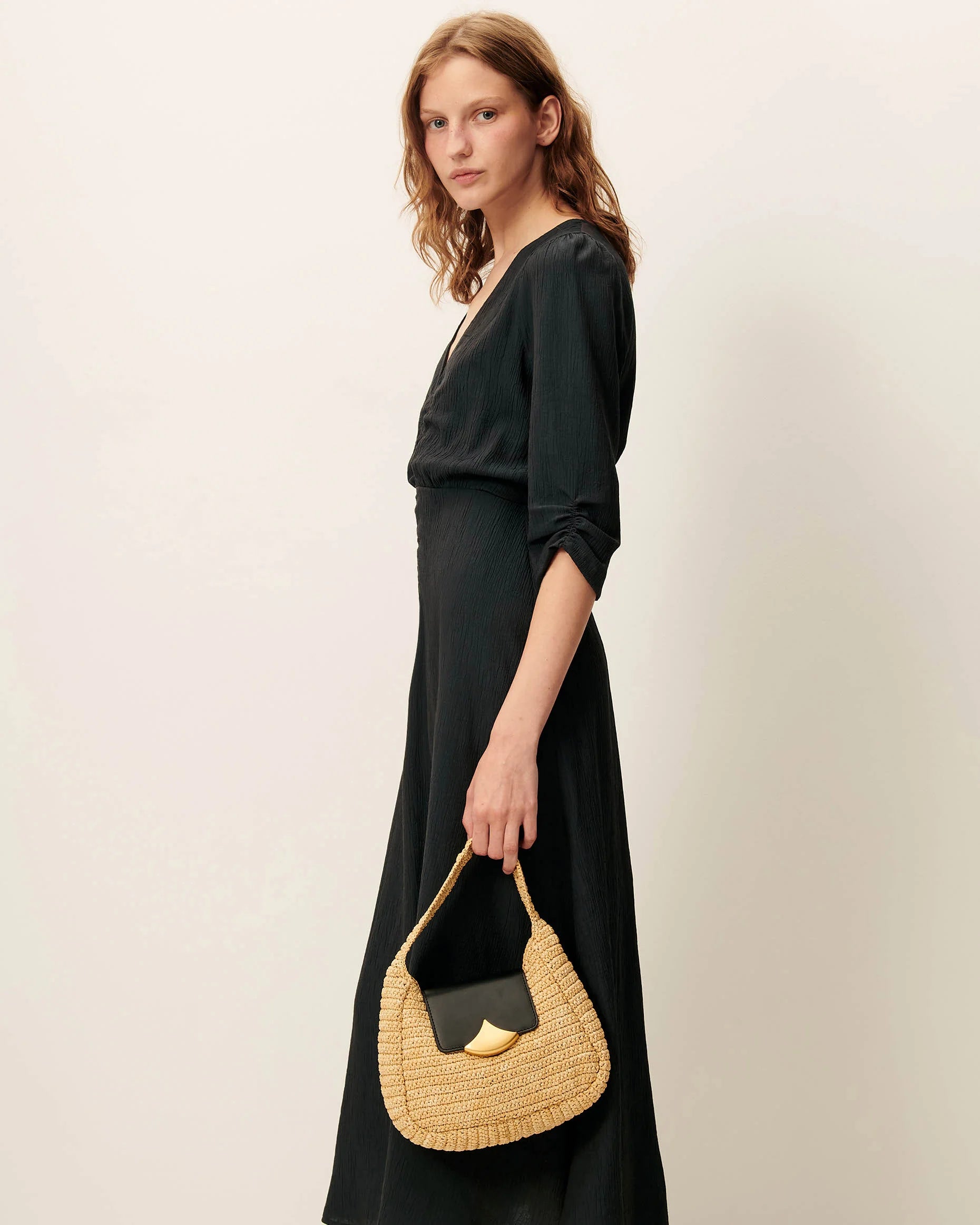 Vestido Nylia Verde Grisáceo