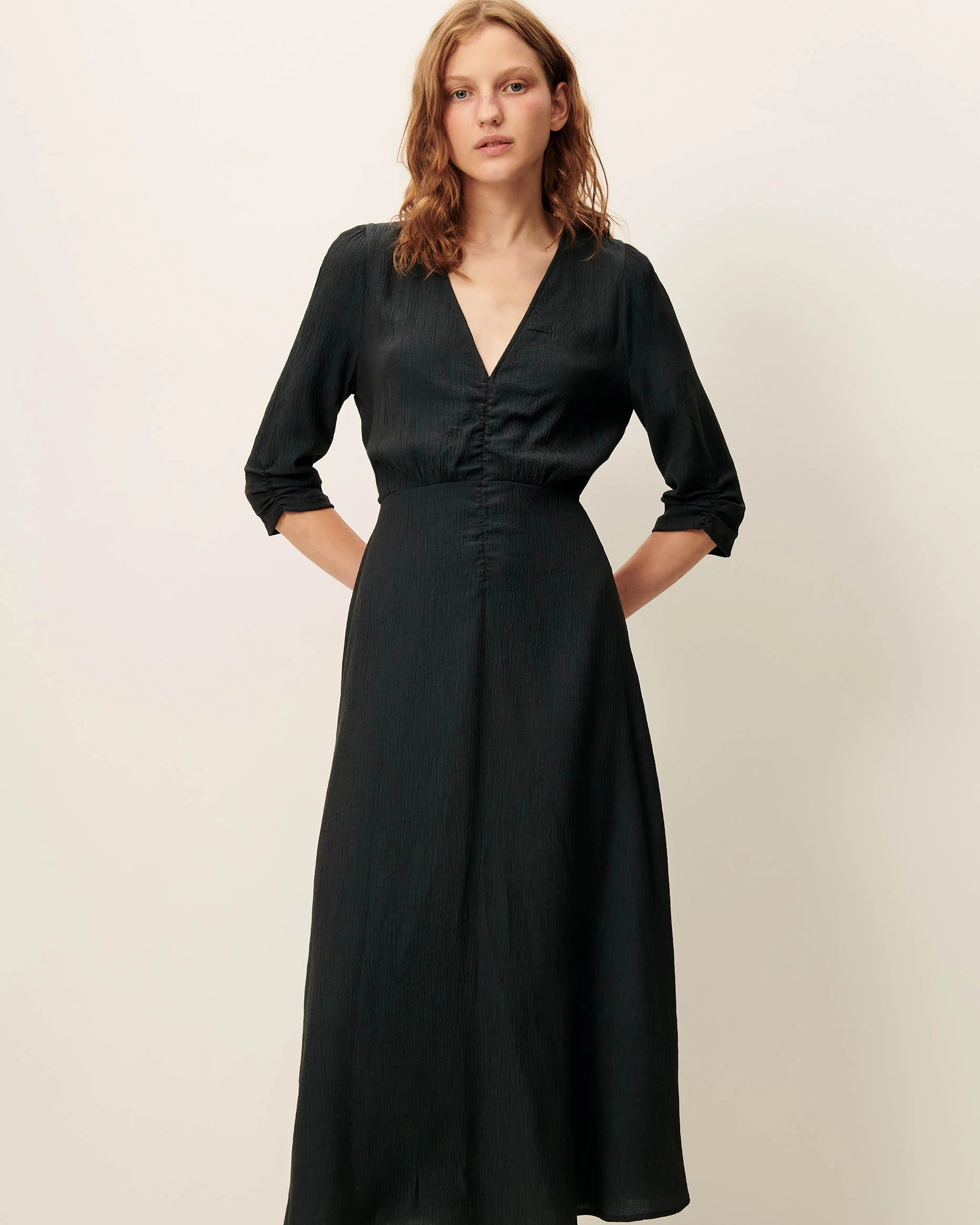 Vestido Nylia Verde Grisáceo