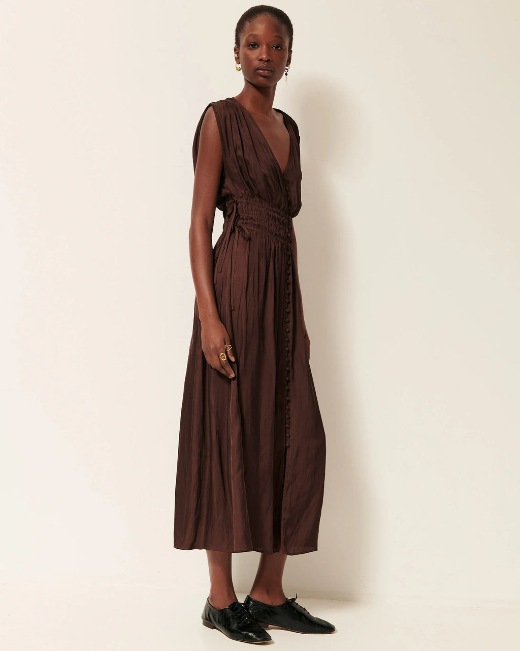 Vestido Prezianni Marrón Moka