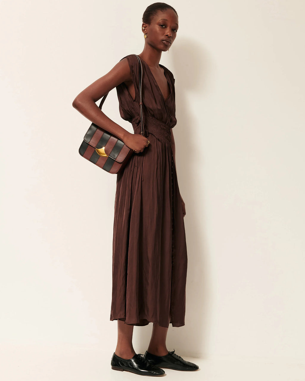 Vestido Prezianni Marrón Moka