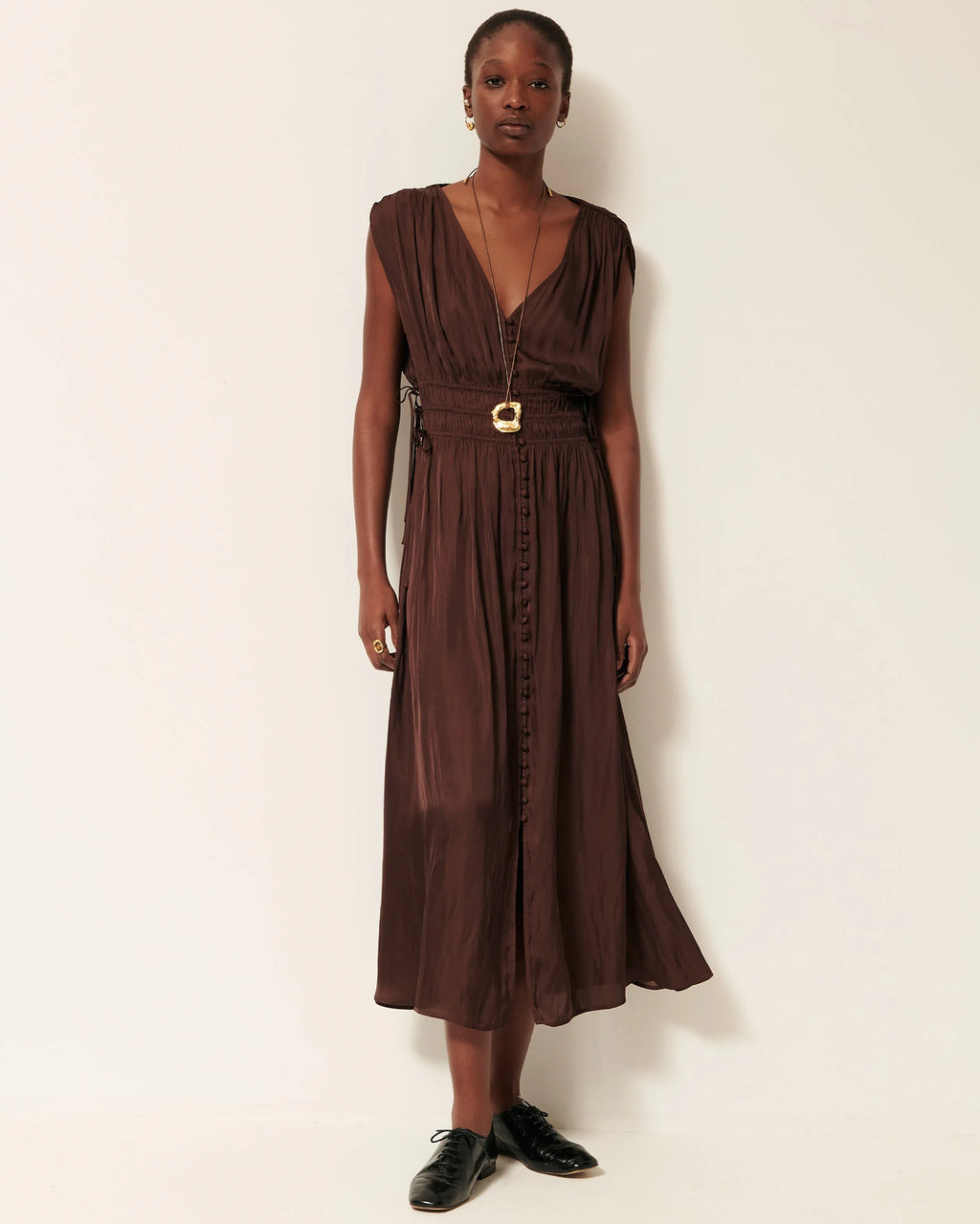 Vestido Prezianni Marrón Moka
