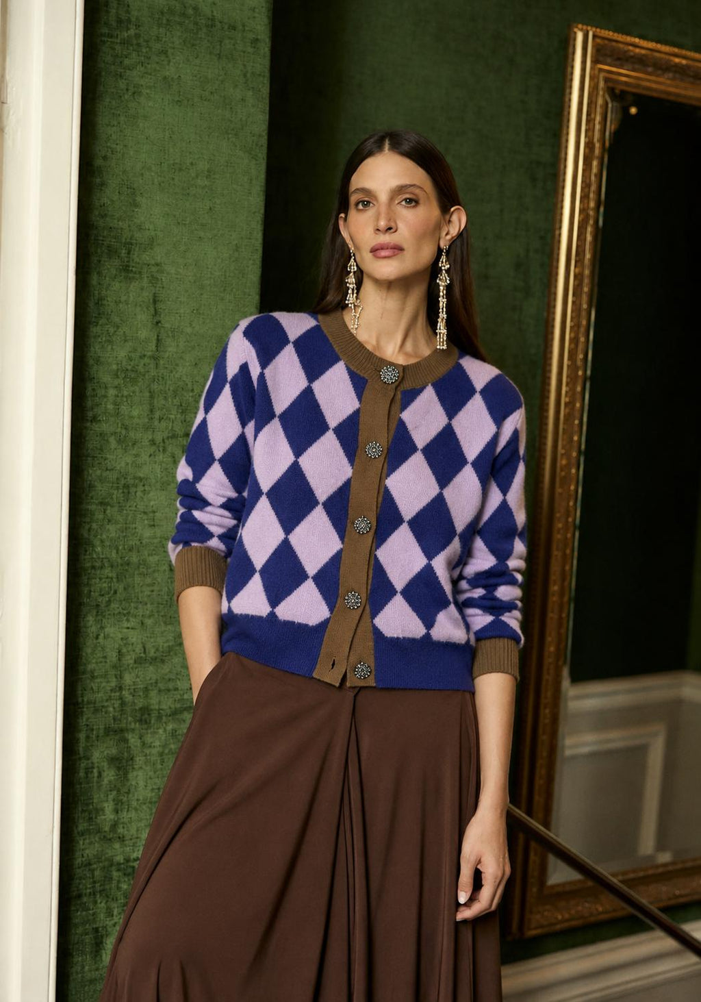 Chaqueta Arlequín de punto