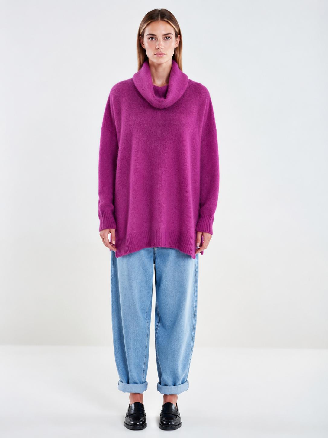 Jersey cuello redondo oversize