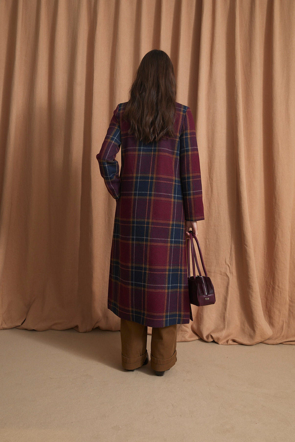Abrigo Chiniski Margaret Burgundy