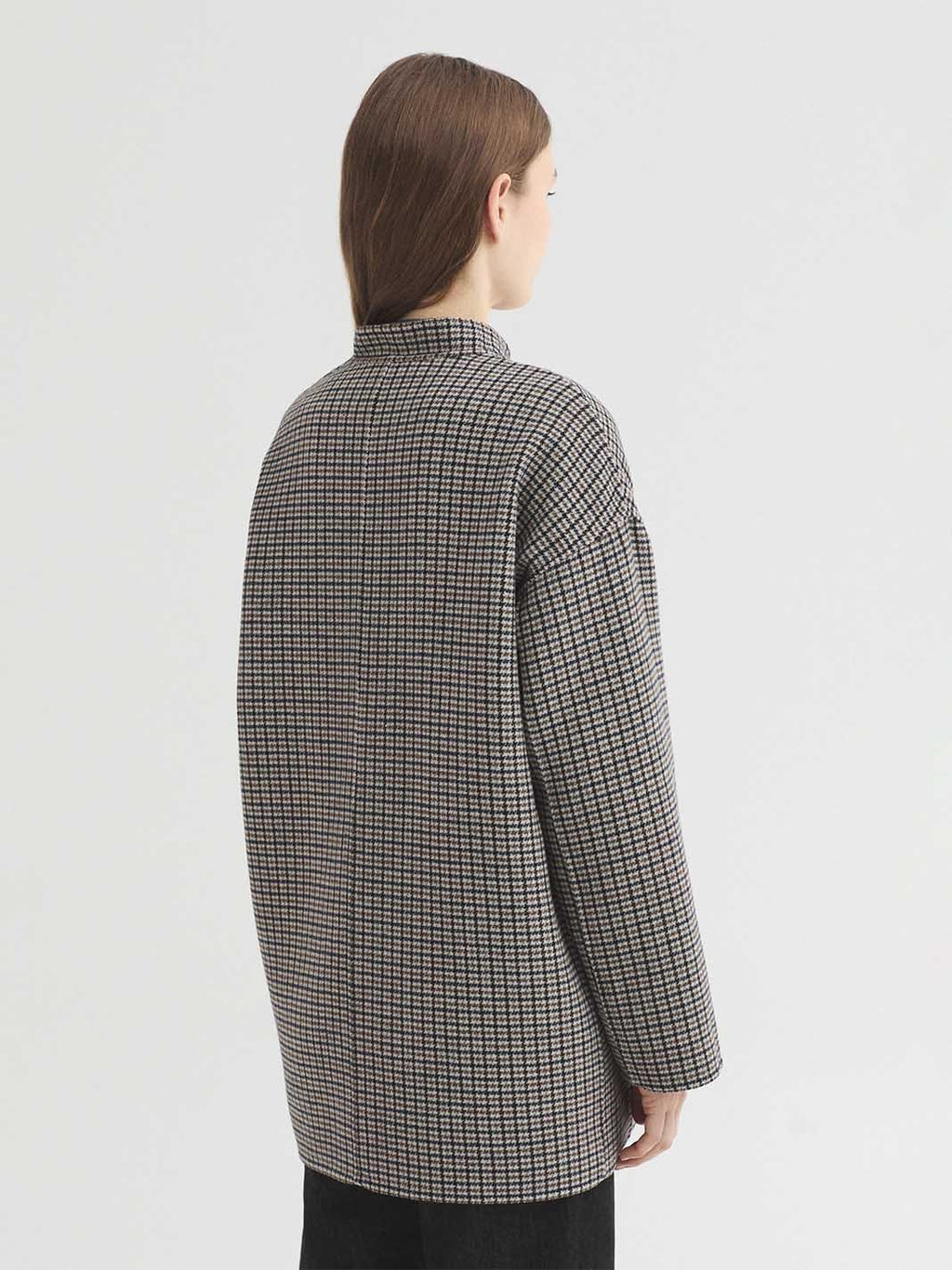 Abrigo de cuadros reversible - OLIVIA BRUTUS