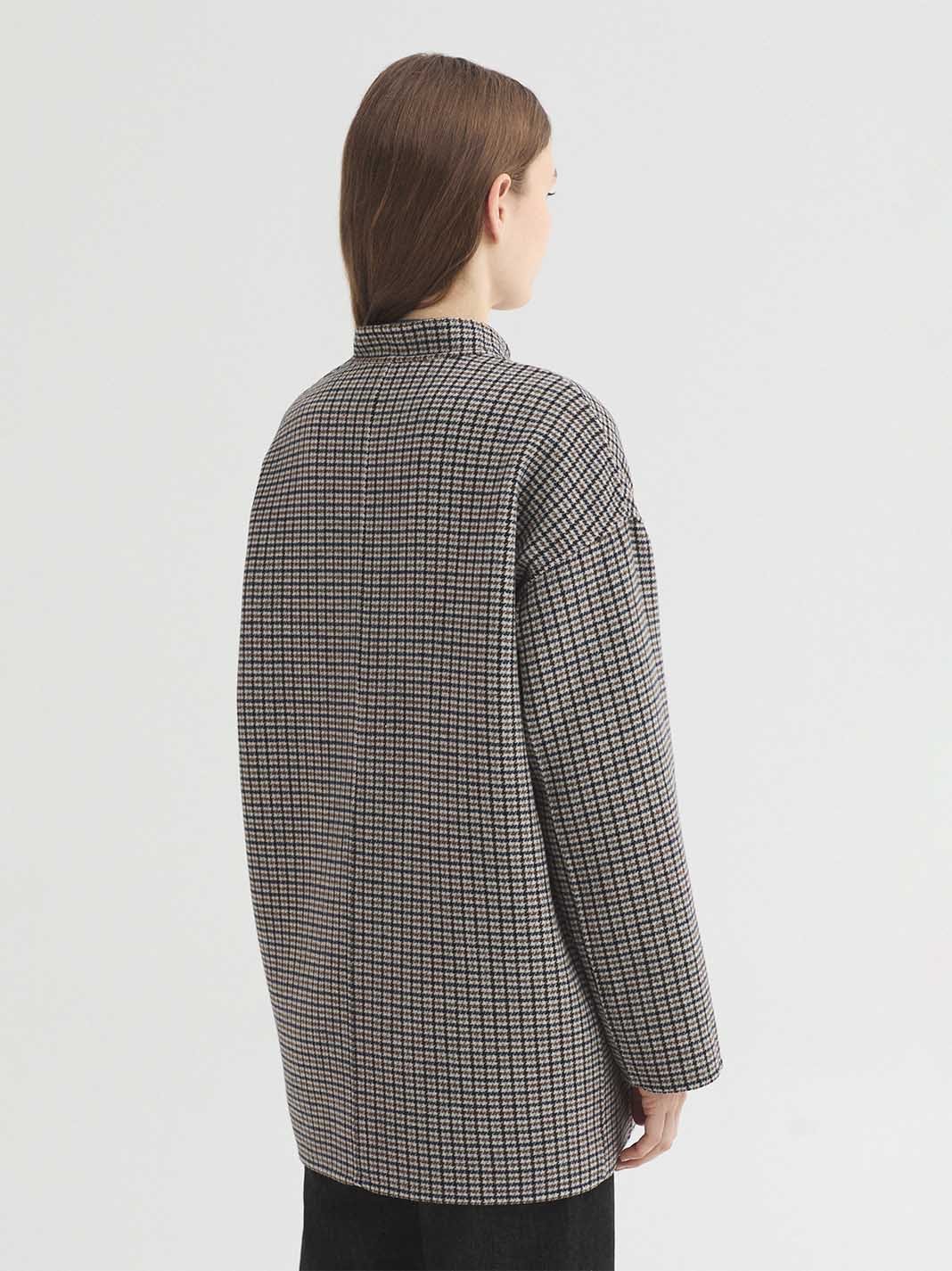 Abrigo de cuadros reversible - OLIVIA BRUTUS
