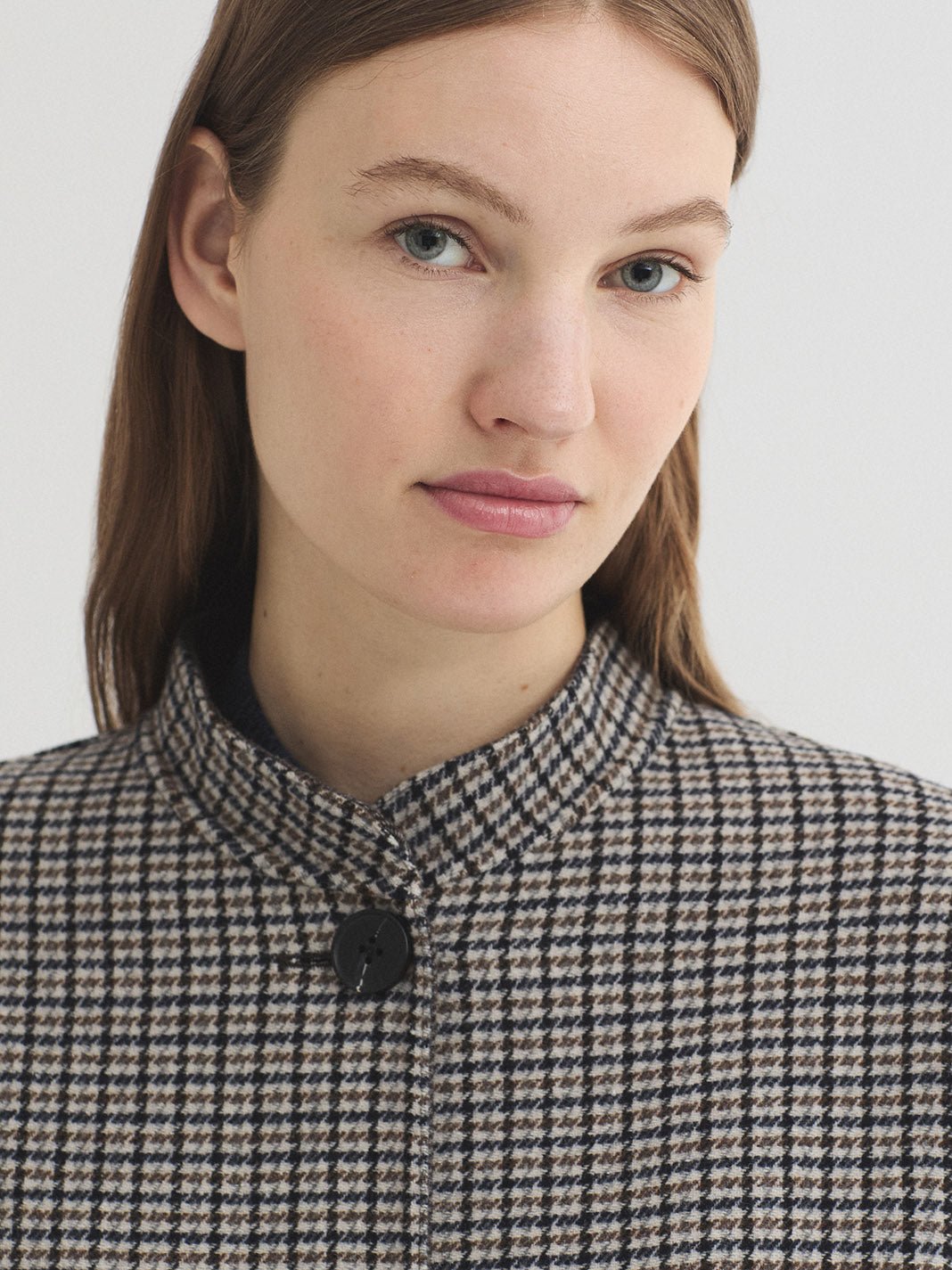 Abrigo de cuadros reversible - OLIVIA BRUTUS