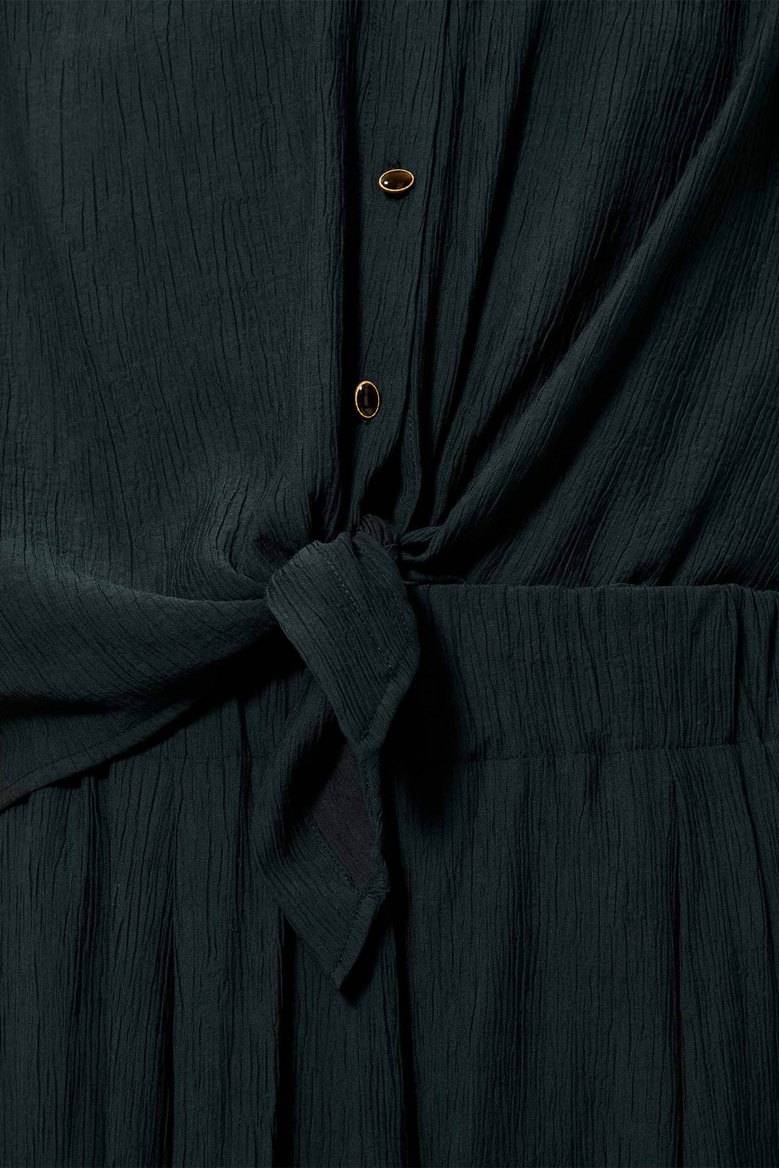 Camisa Corta Alfassa Verde Ahumado