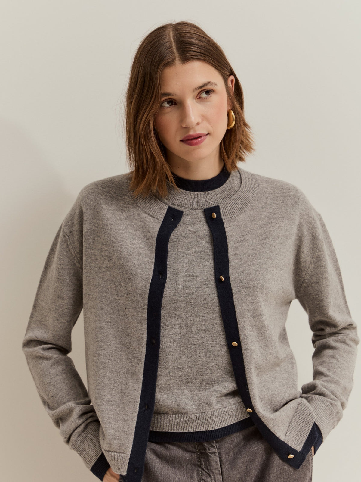 Chaqueta de punto de lana