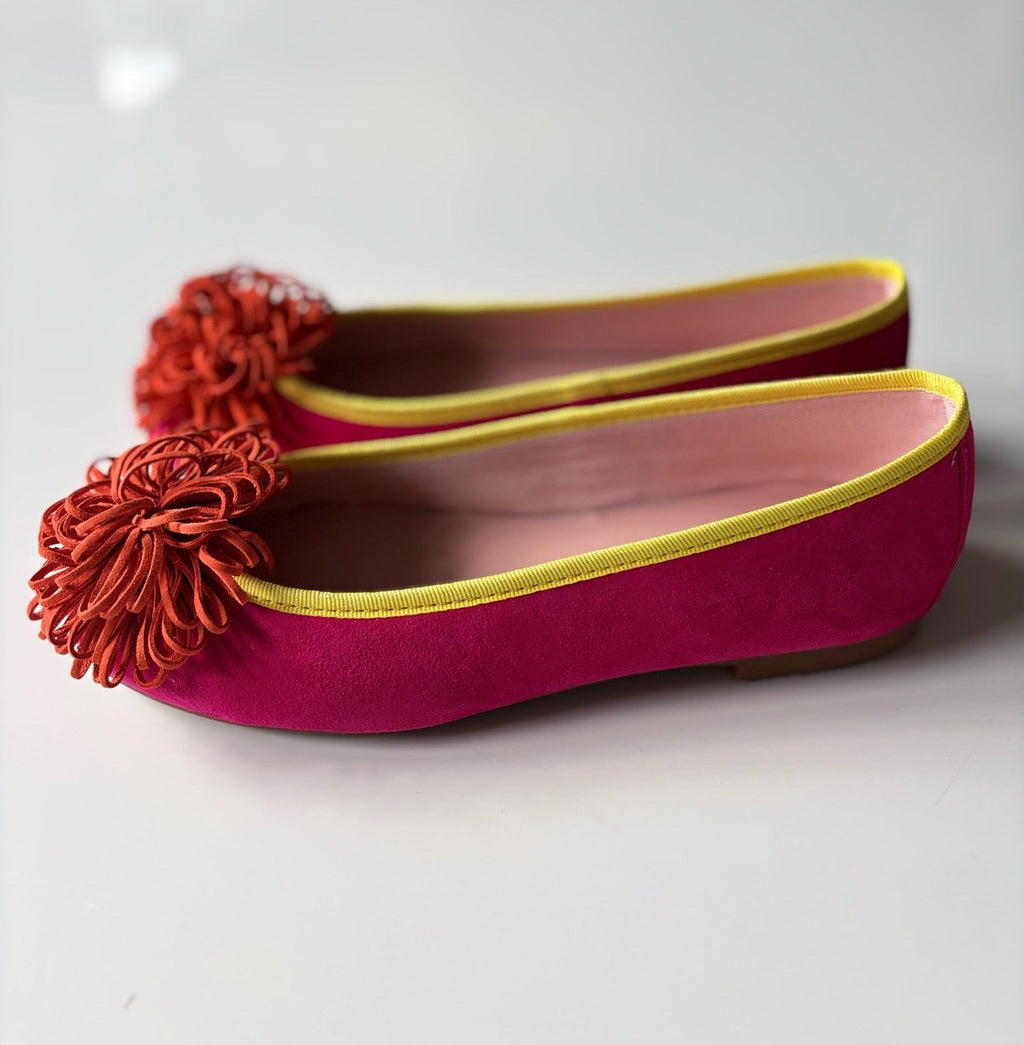 Bailarinas Ante Fucsia - OLIVIA BRUTUS