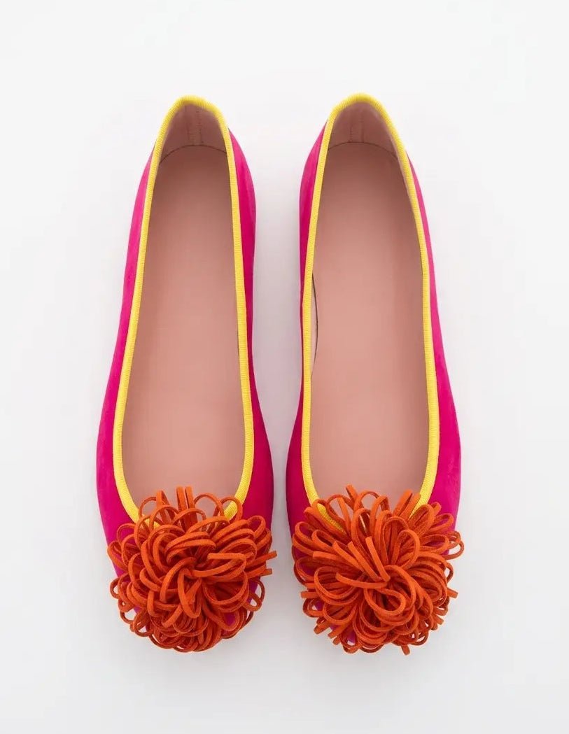 Bailarinas Ante Fucsia - OLIVIA BRUTUS