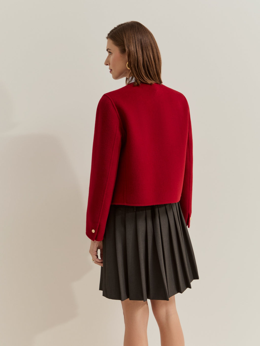 Chaqueta corta de lana