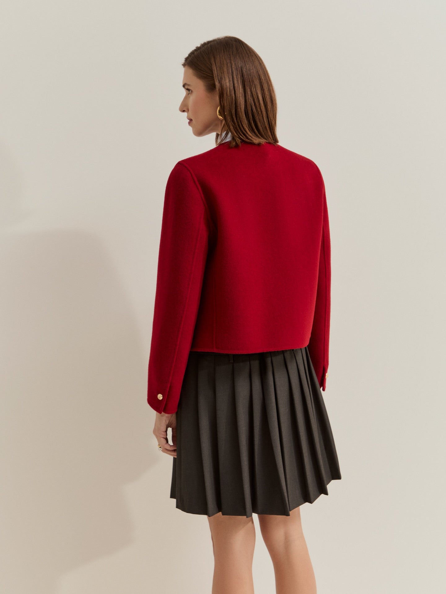 Chaqueta corta de lana