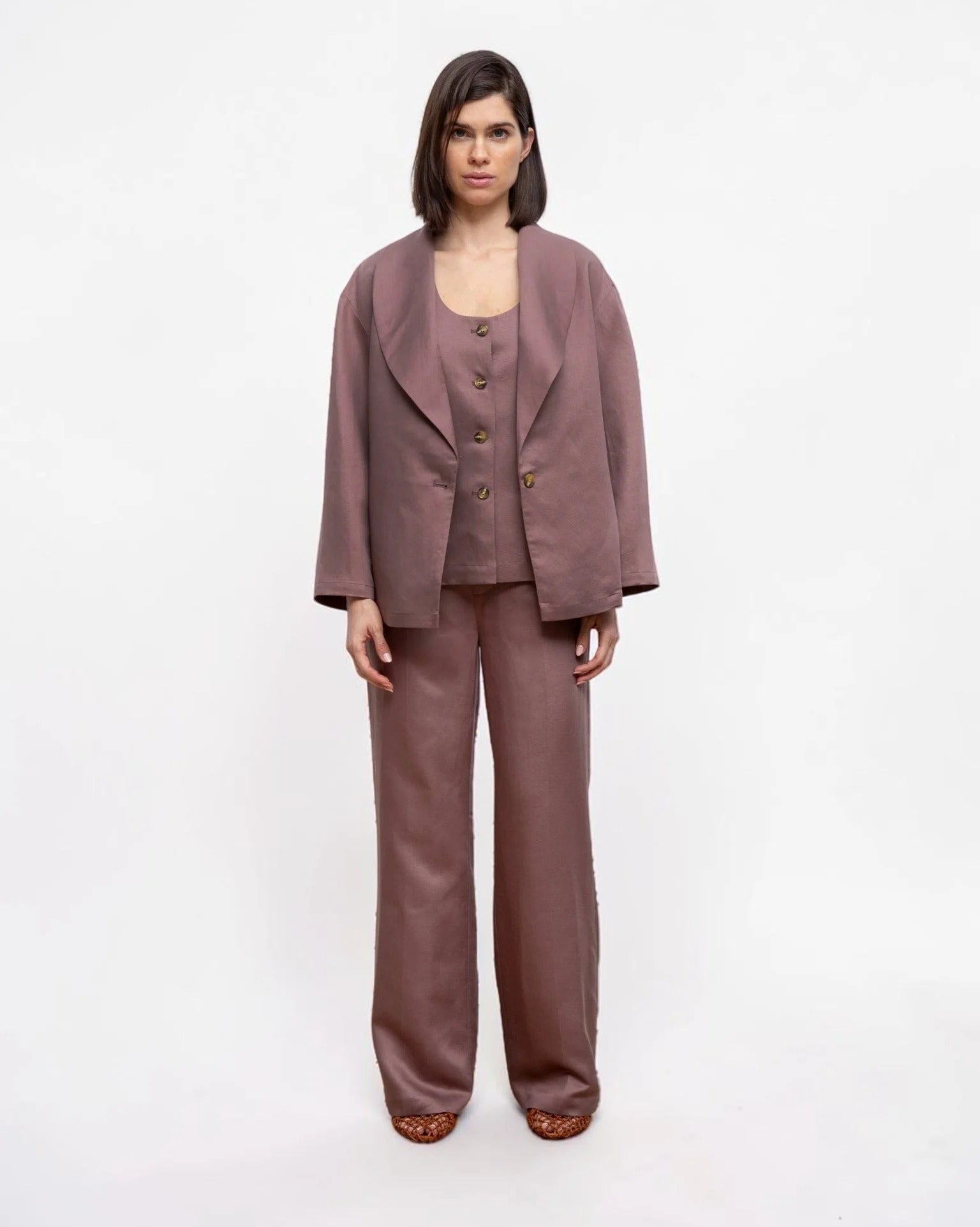 Blazer Aure Marrón - OLIVIA BRUTUS