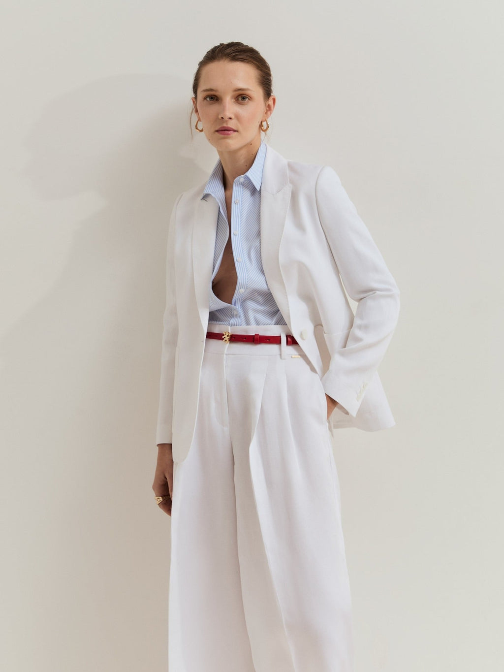 Blazer Crudo de corte recto - OLIVIA BRUTUS